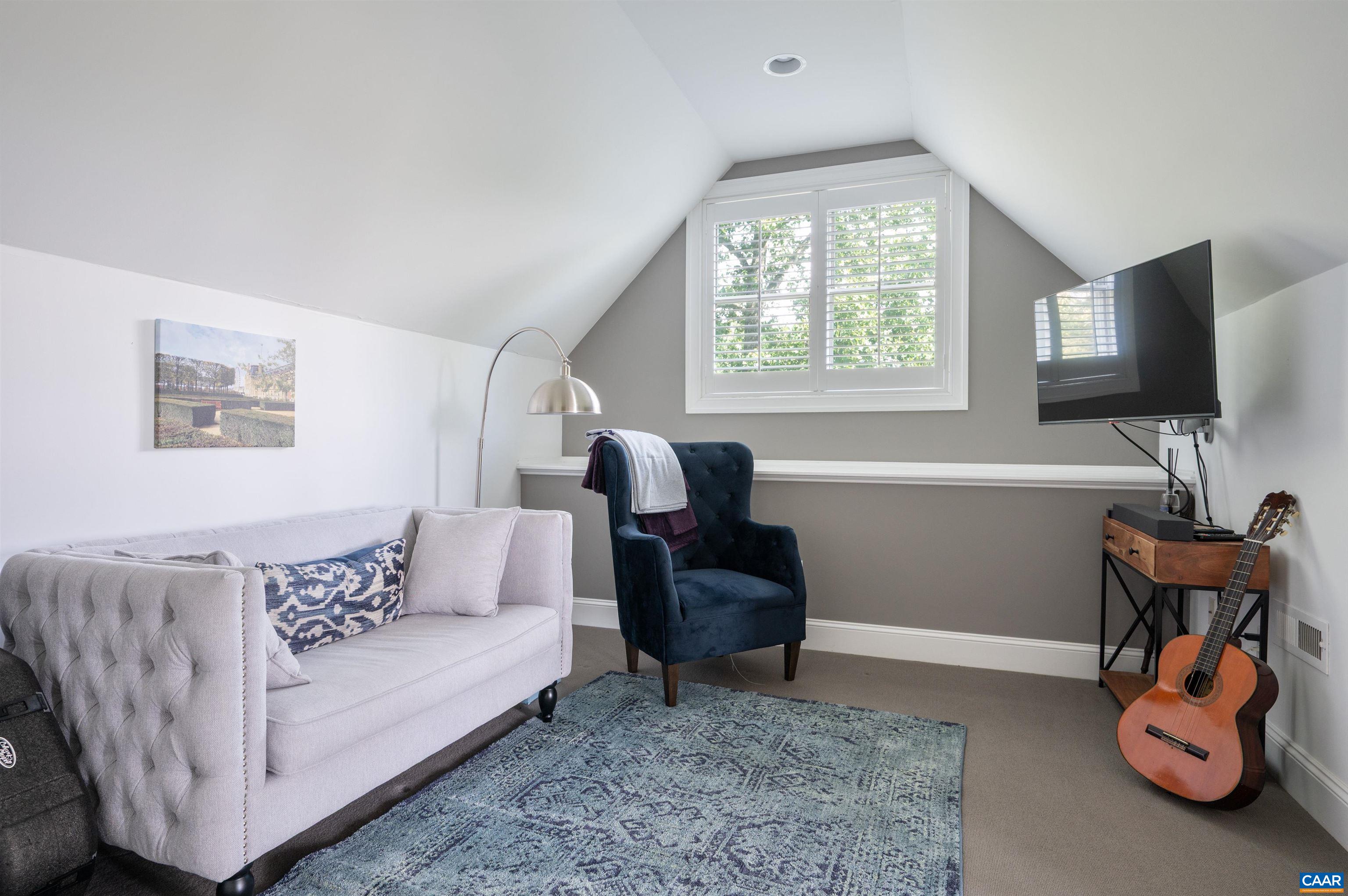 13'6 x 14'8 sitting room with window on storybook 3rd level