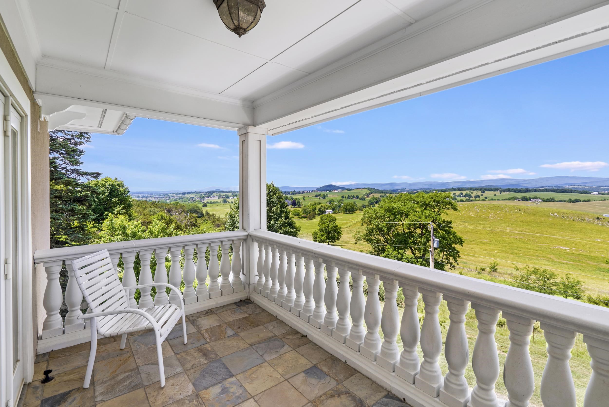 The main Primary Bedroom has its own, covered large balcony. Can not explain how gorgeous the views are from this vantage point. A truly must see. While previewing, imagine you yourself enjoying this one of a kind space in Harrisonburg. The main Primary Bedroom has its own, covered large balcony. Can not explain how gorgeous the views are from this vantage point. A truly must see. While previewing, imagine you yourself enjoying this one of a kind space in Harrisonburg.