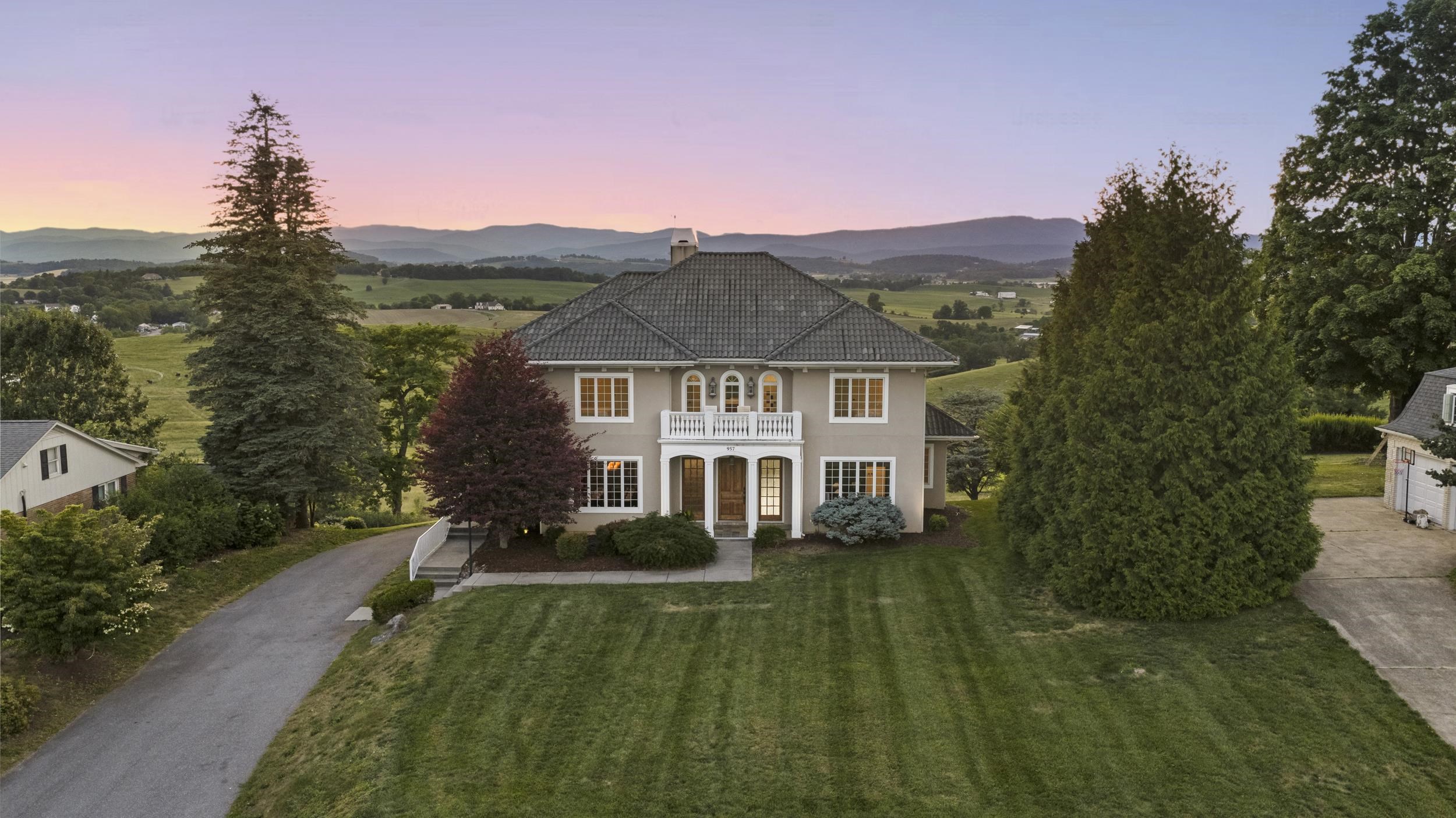 Sitting stately on a prime lot in Harrisonburg VA that captures all four mountain ranges with miles of extensive views. City lights to the East and country twilight to the West. Every Sunrise and Sunset has its own beauty, some days, spectacular colors Sitting stately on a prime lot in Harrisonburg VA that captures all four mountain ranges with miles of extensive views. City lights to the East and country twilight to the West. Every Sunrise and Sunset has its own beauty, some days, spectacular colors