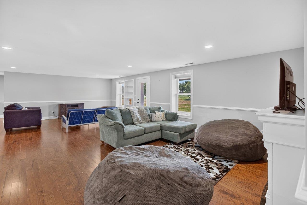 *entire back of basement is walkout *light and airy space *perfect area for the kids to hang out