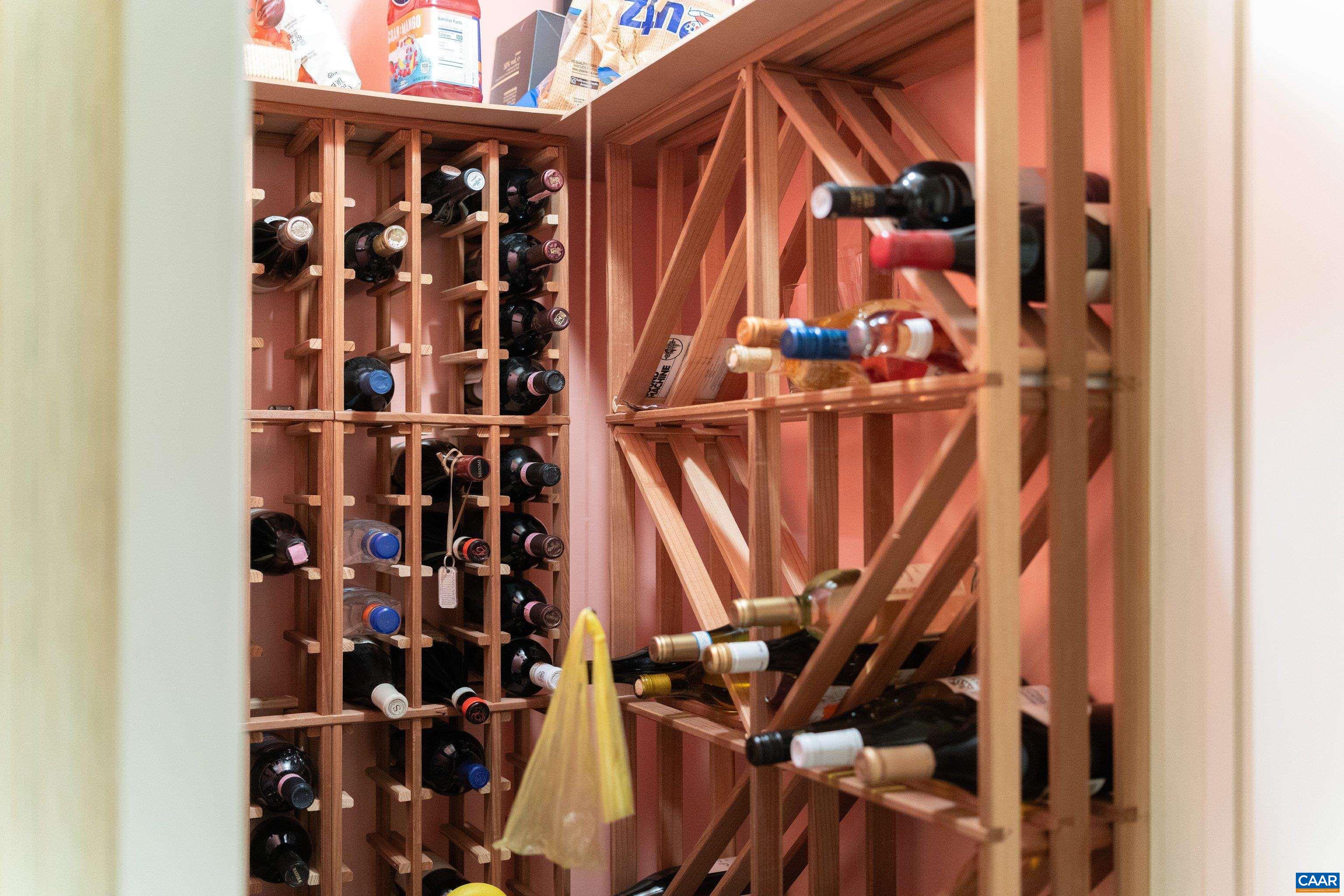 Nice wine storage area Nice wine storage area
