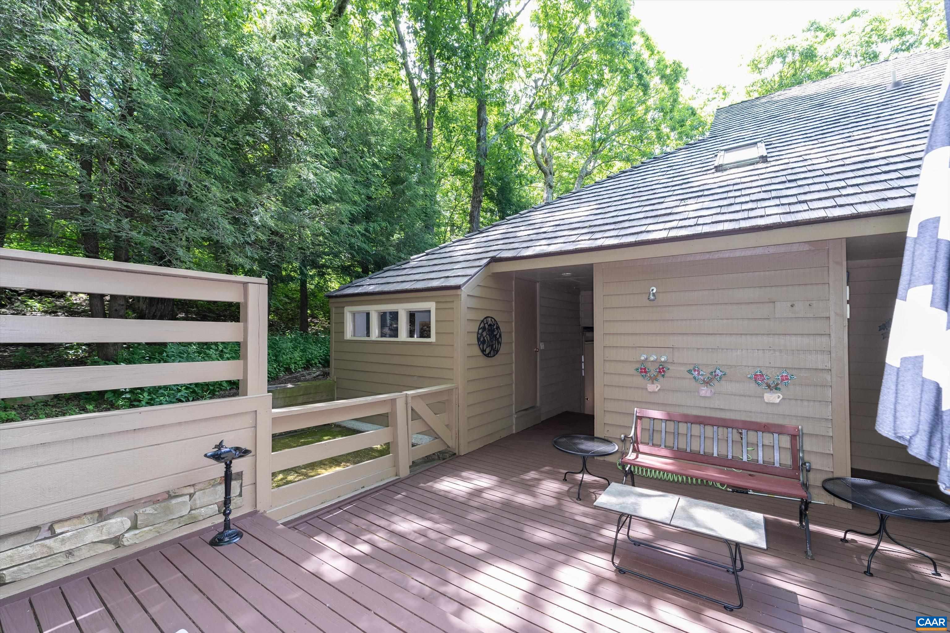 This main level deck is plumber w electrical for a hot tub ( owner removed hot tub a few years ago) This main level deck is plumber w electrical for a hot tub ( owner removed hot tub a few years ago)