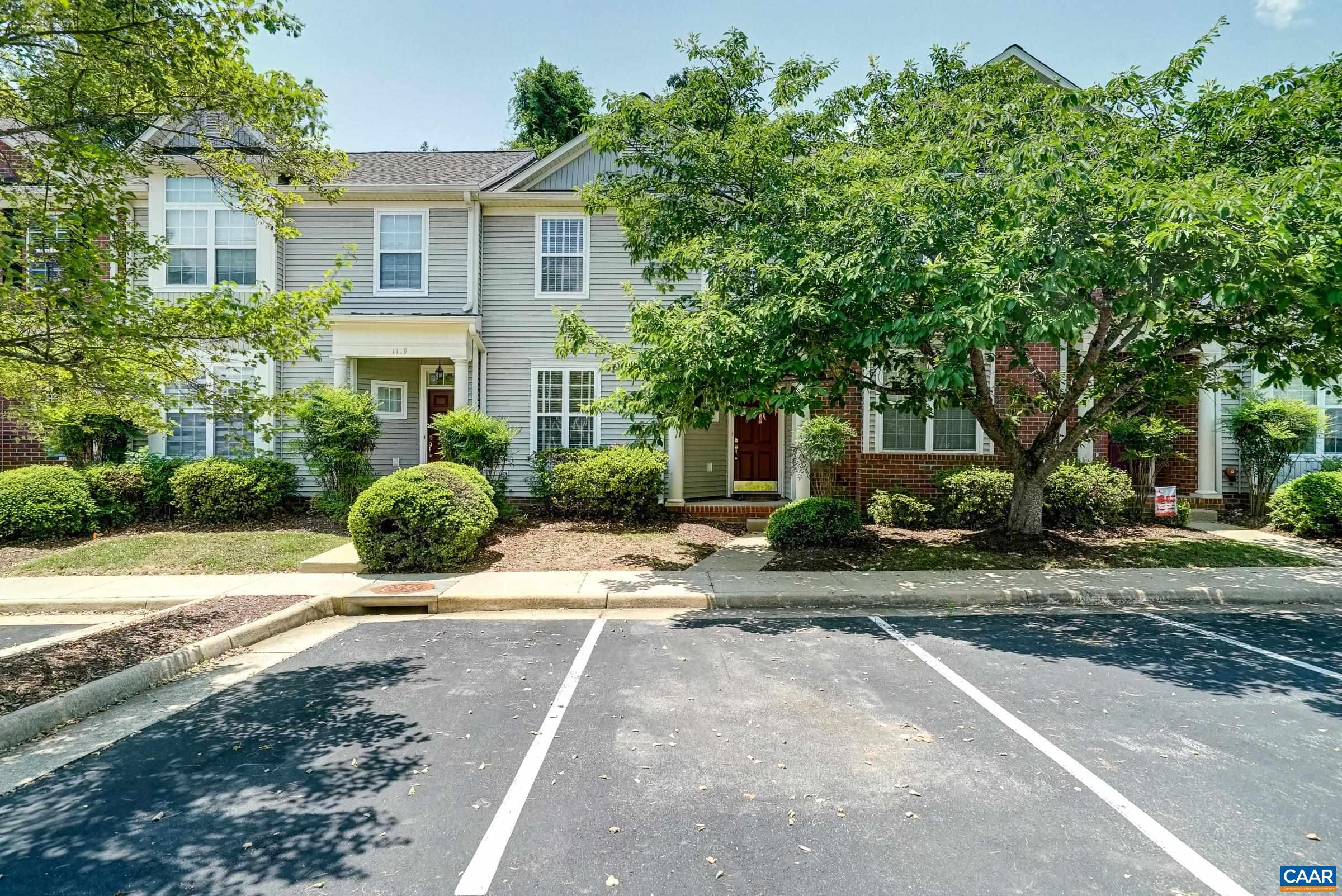 Large open parking area and mature trees throughout the community. Large open parking area and mature trees throughout the community.