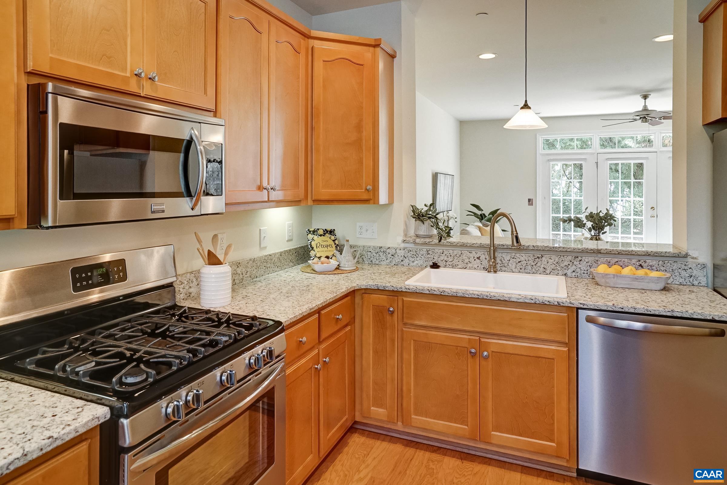 Updated stainless steel appliances. Updated stainless steel appliances.
