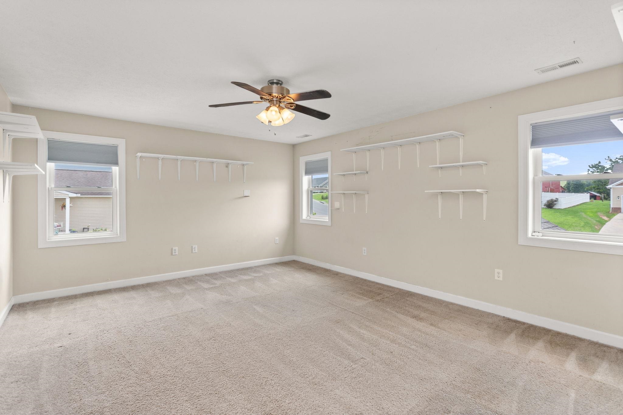 on upper level above the garage. on upper level above the garage.