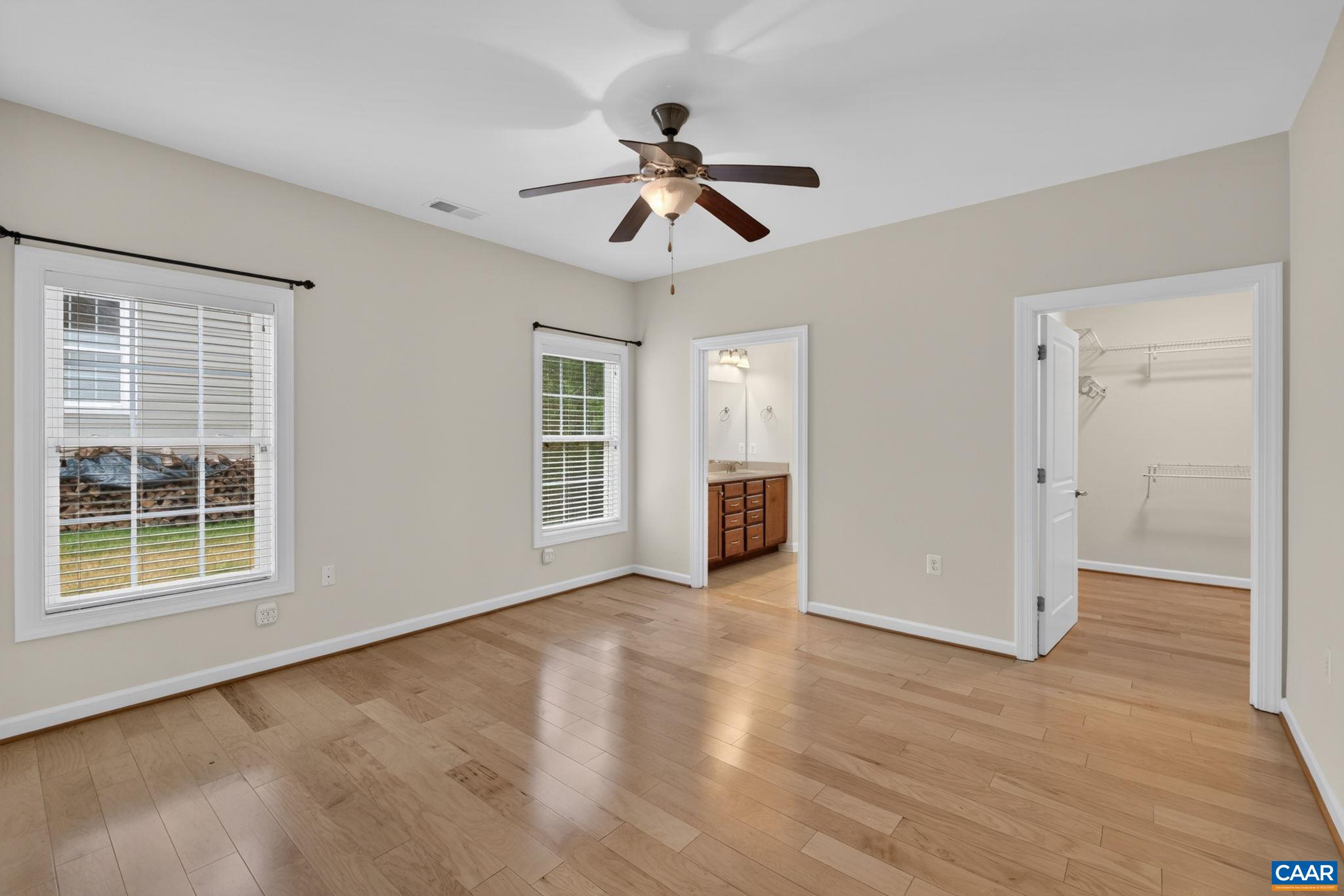The owner's suite features a large walk-in closet and a private bath with a double vanity. The owner's suite features a large walk-in closet and a private bath with a double vanity.