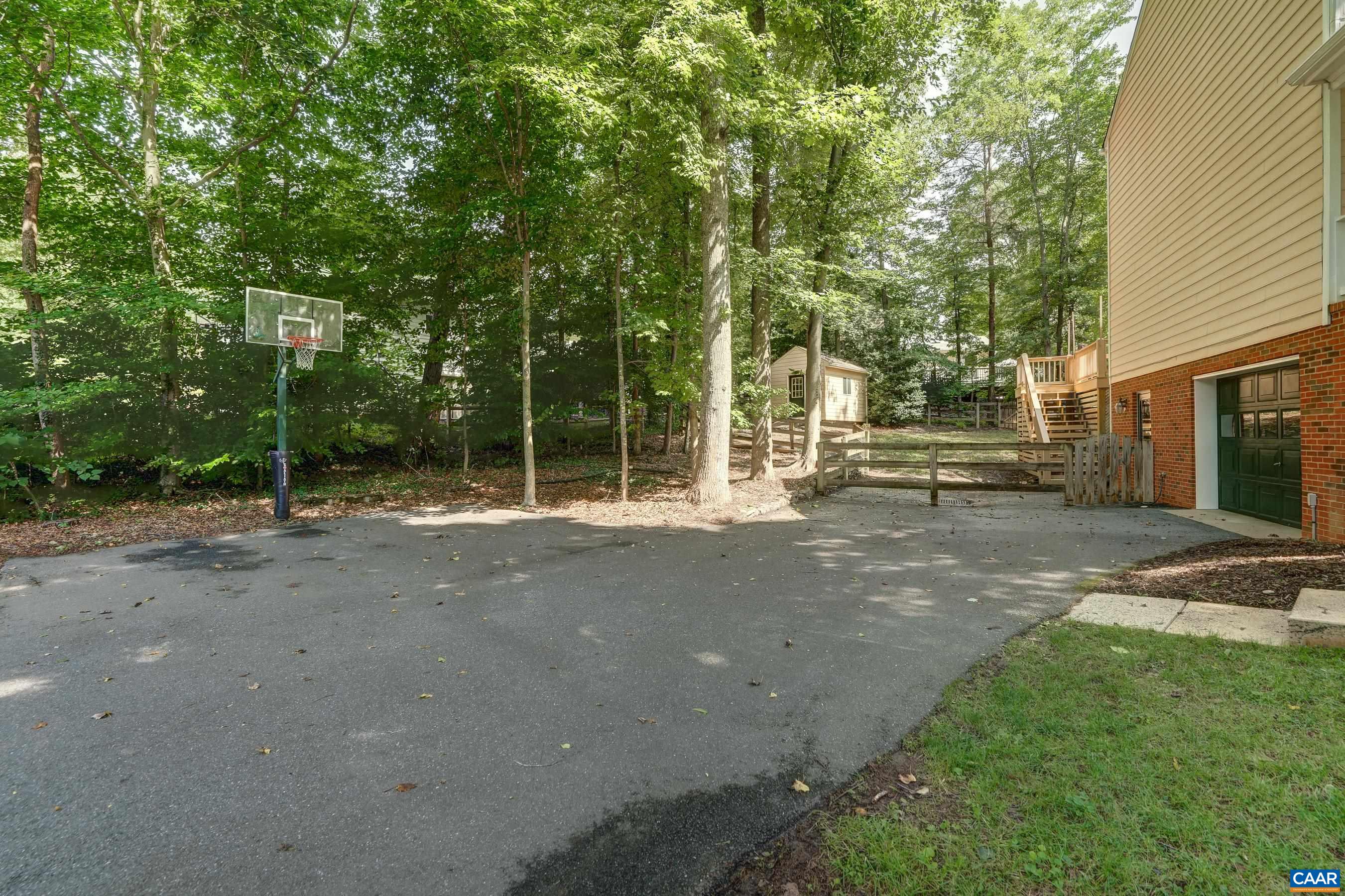 Expanded driveway leads to one car garage. Expanded driveway leads to one car garage.