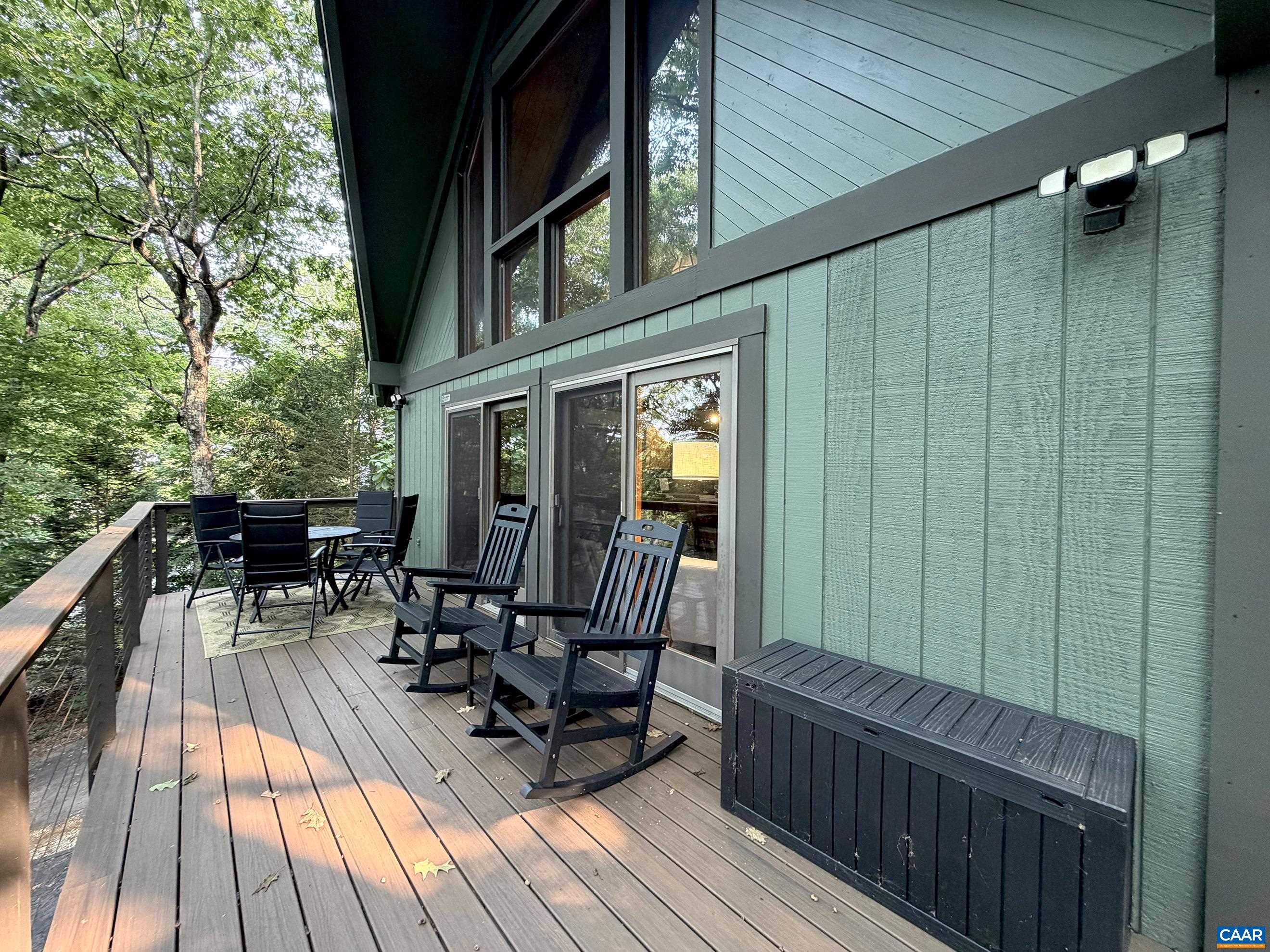 Home features beautiful trex decks with stainless steel cables on both levels. Home features beautiful trex decks with stainless steel cables on both levels.