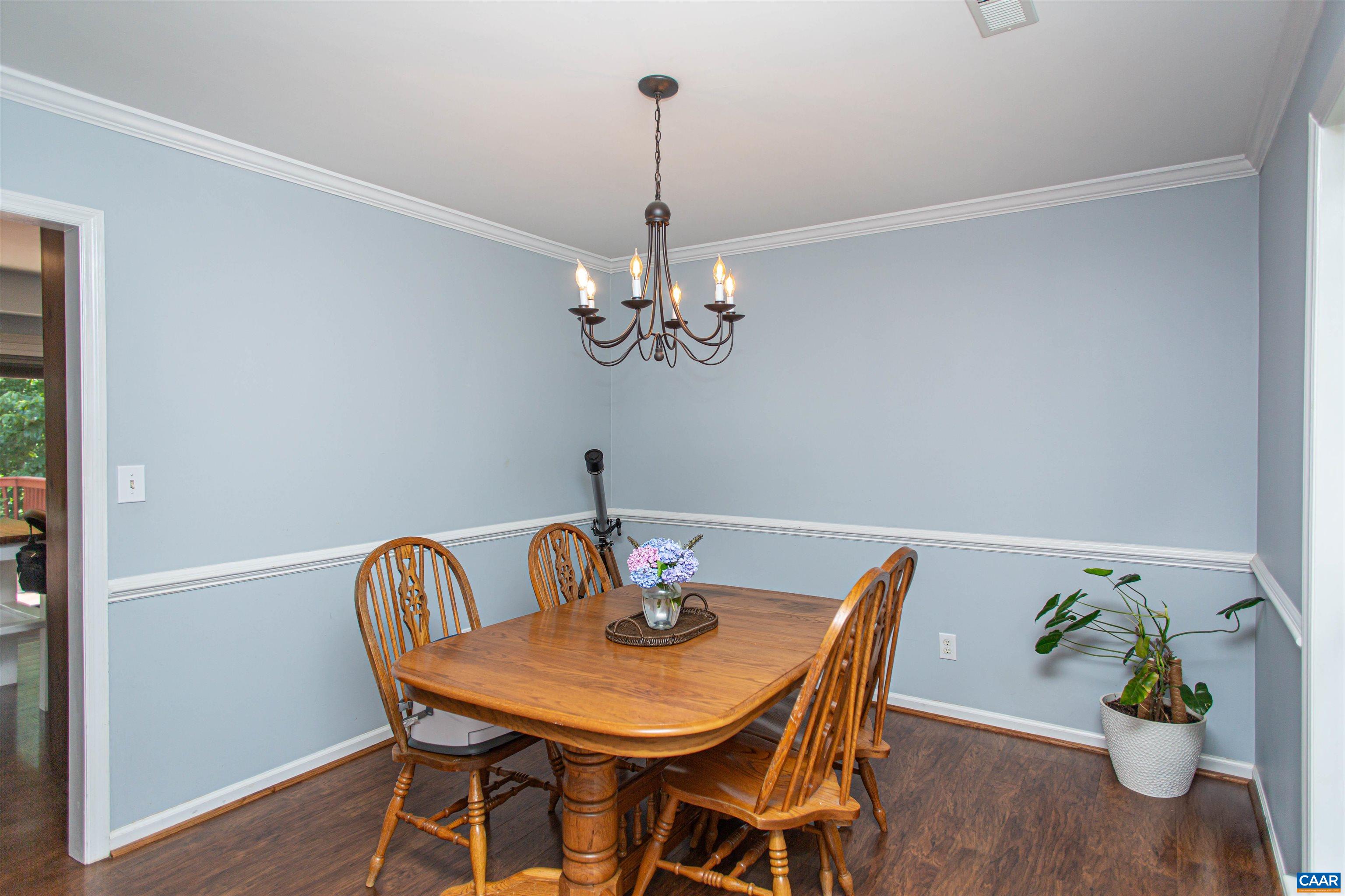 Formal dining room off the kitchen. Formal dining room off the kitchen.