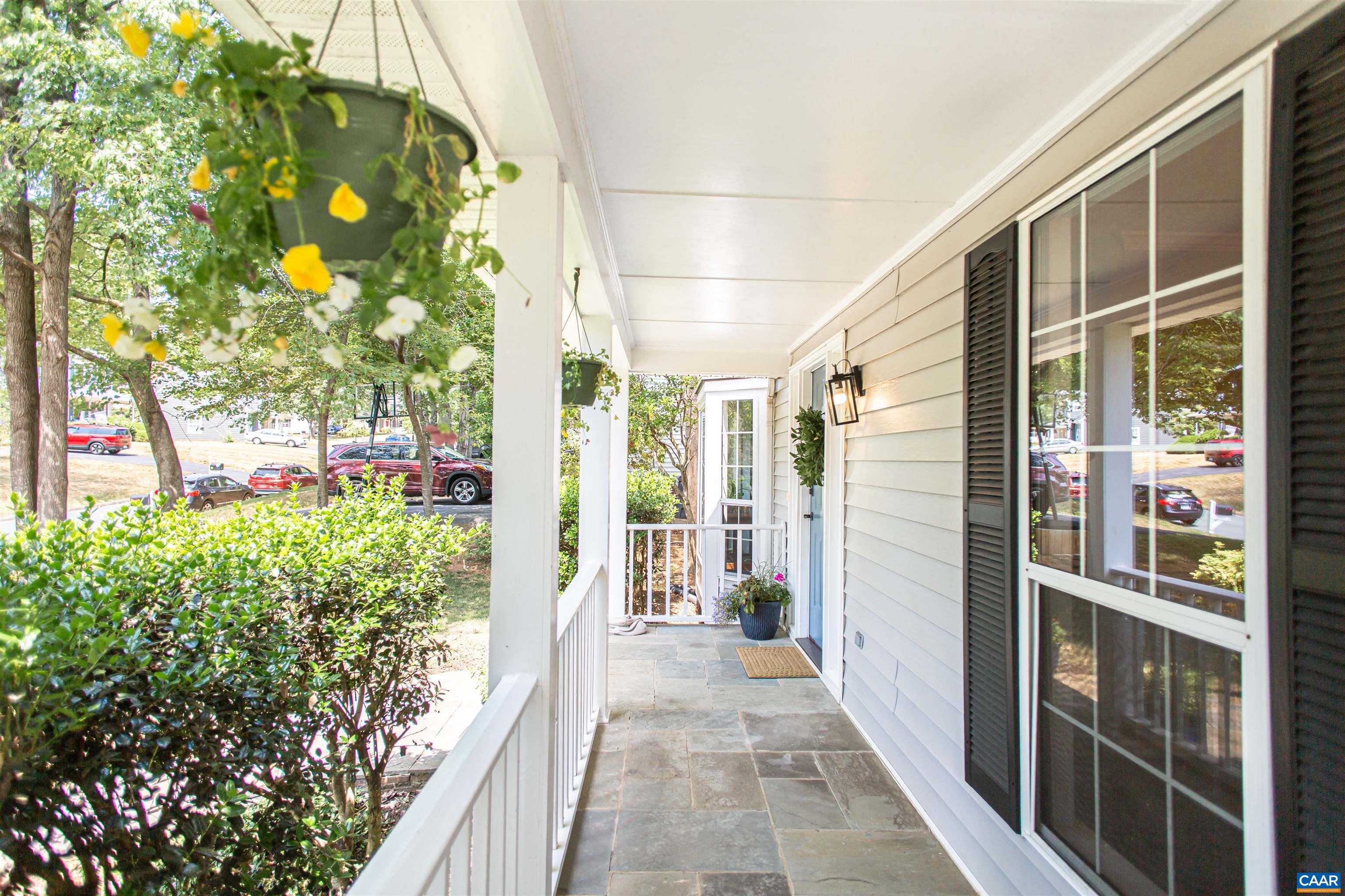 Enjoy a welcoming, cozy front porch. Enjoy a welcoming, cozy front porch.