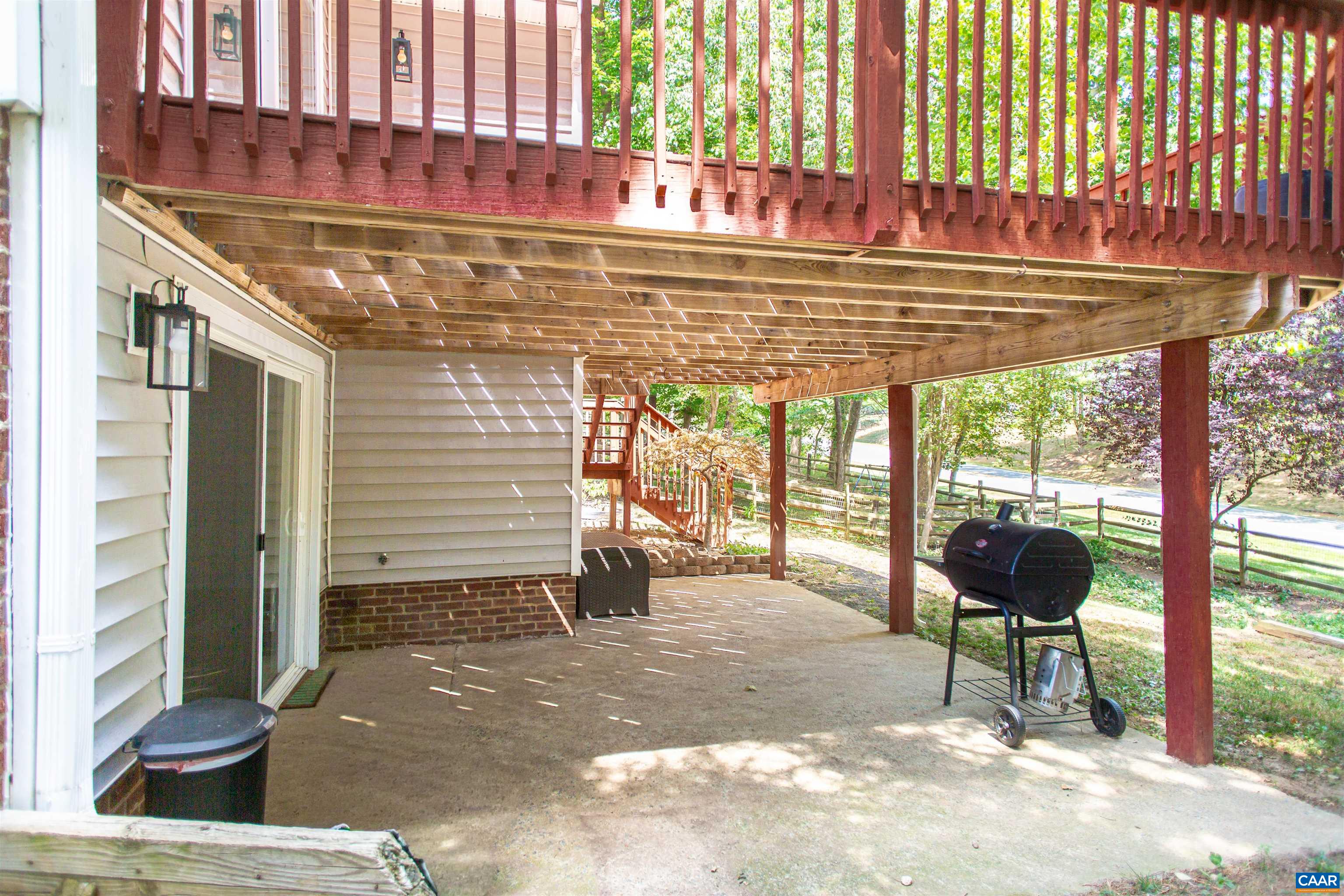 Covered patio is a perfect spot for grilling or relaxing in the shade. Covered patio is a perfect spot for grilling or relaxing in the shade.