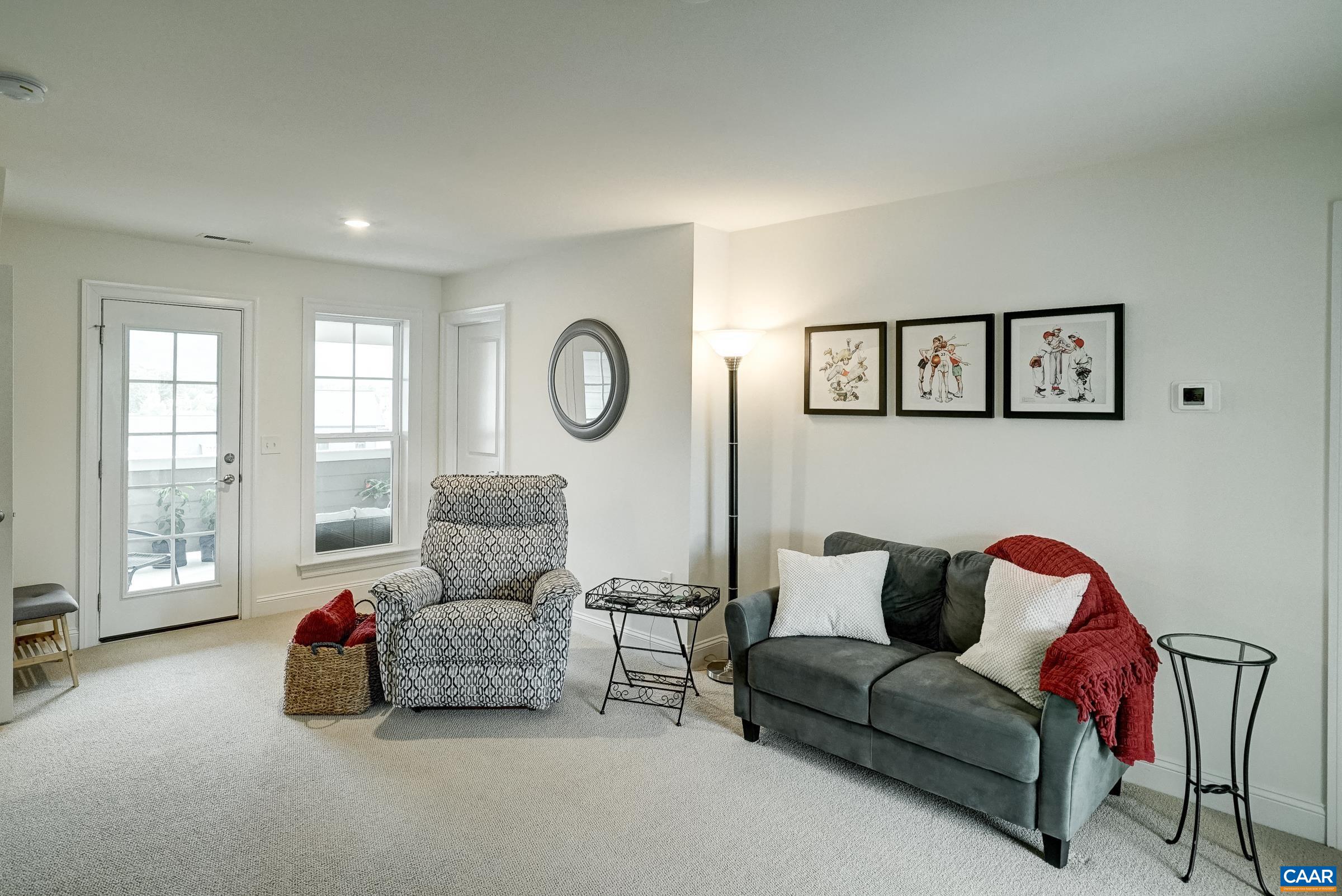 Rec room with access to covered veranda