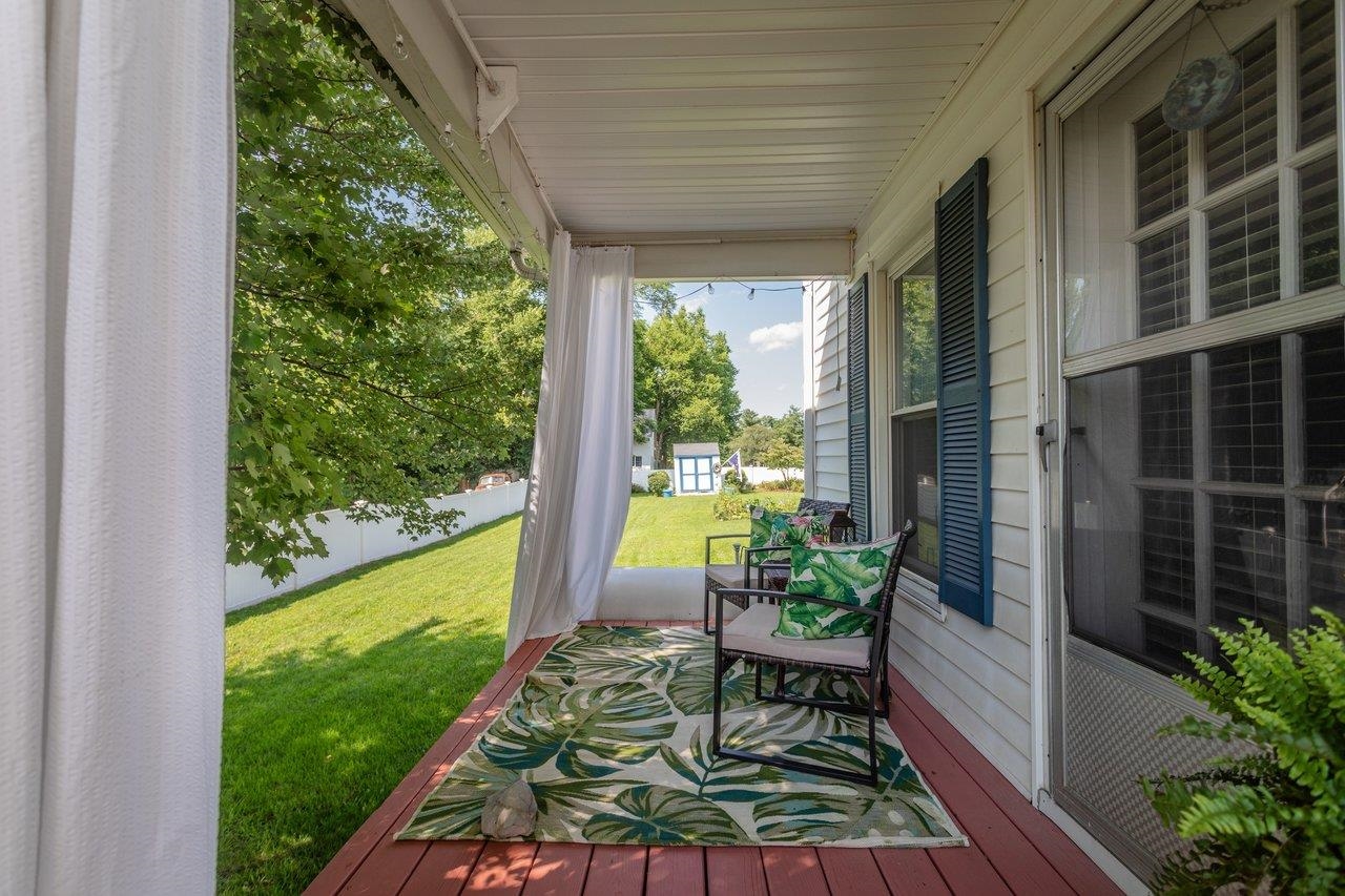 Master bedroom side porch Master bedroom side porch