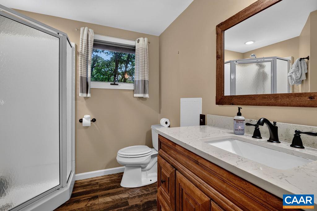Full bath on the main level.