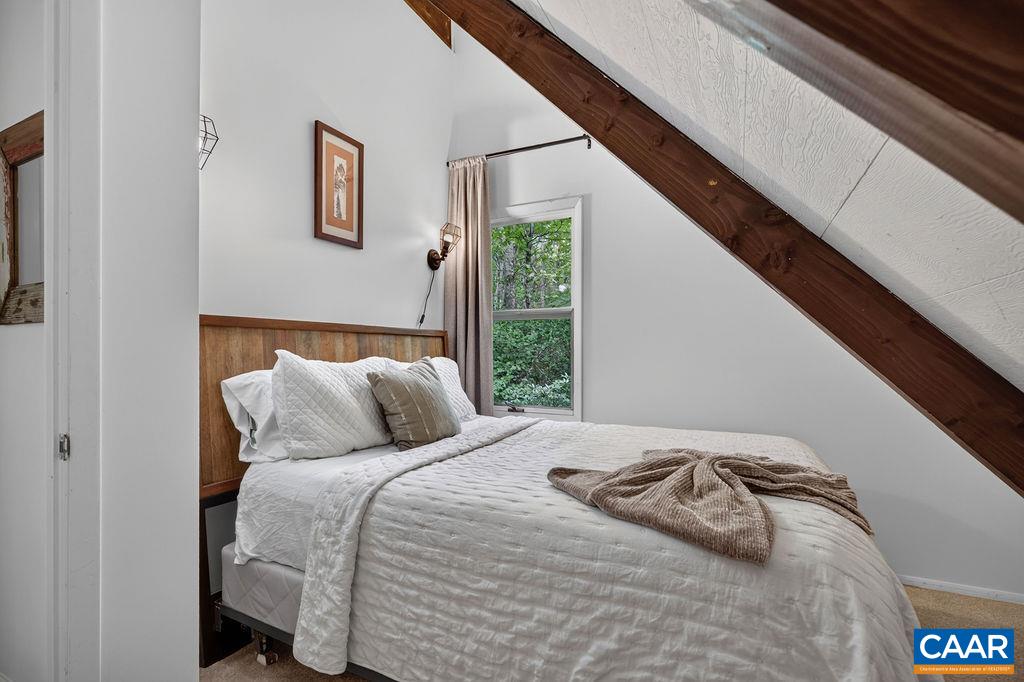 One of the two bedrooms upstairs.