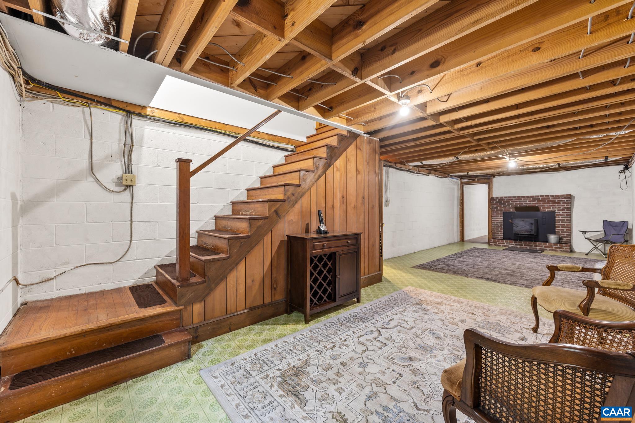 Additional living space. recreation use or storage with an easy path for finishing.