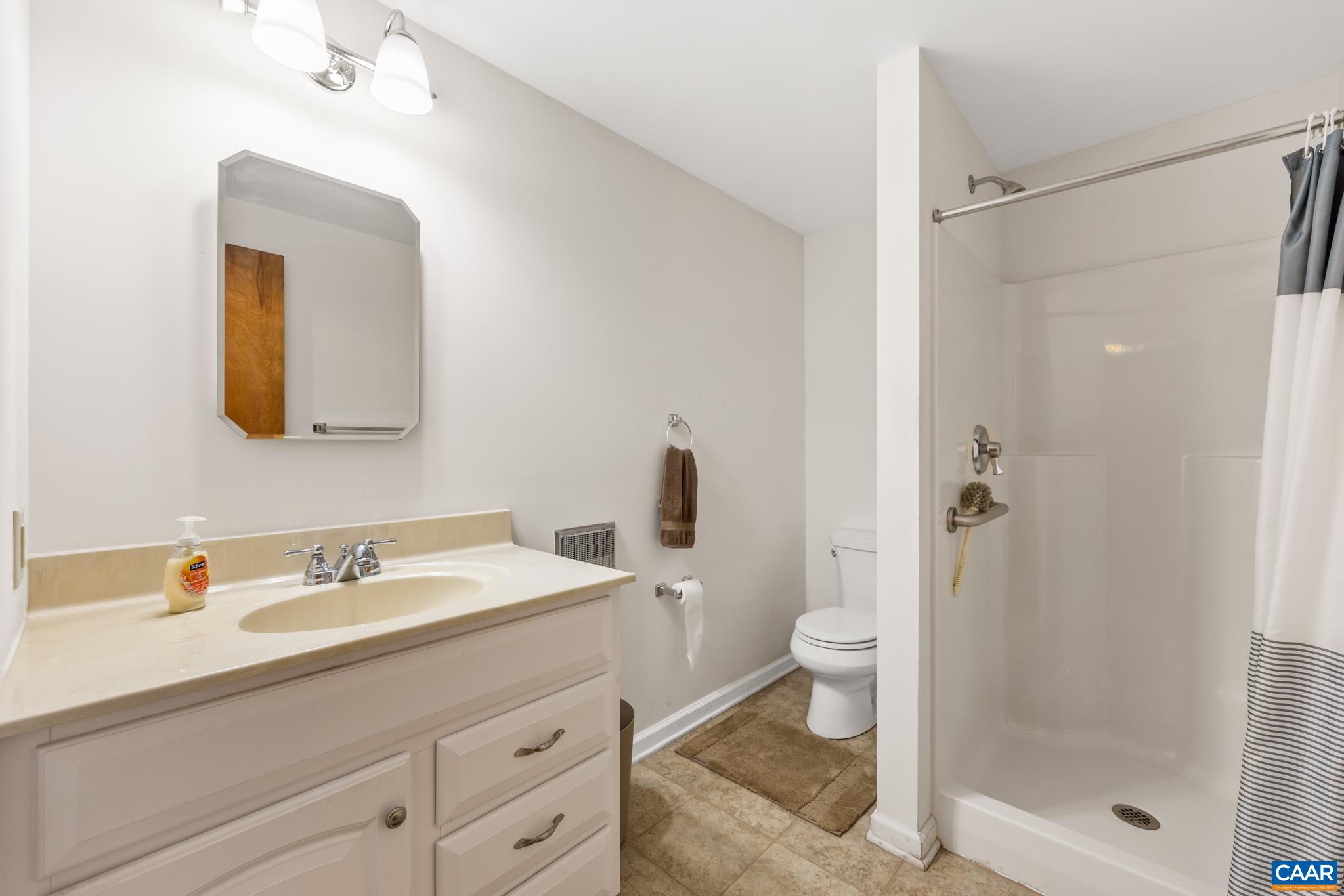 This 2nd bathroom offers added flexibility daily use or for future finished living space and guests.