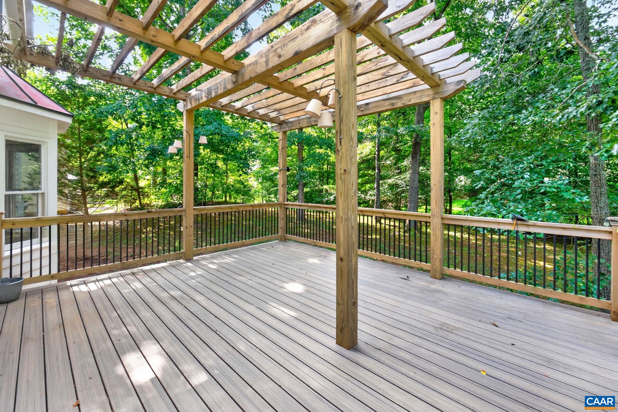 This deck space overlooks the private and ample backyard space. Lots of entertaining, grilling and relaxing will be done on this deck!