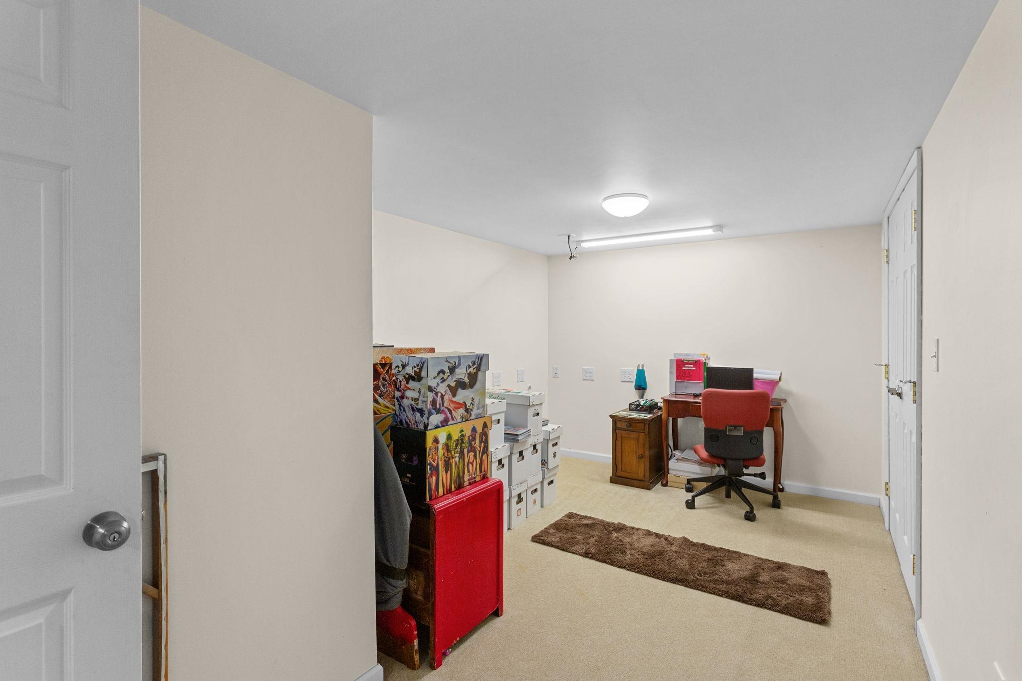 in basement with large closet. in basement with large closet.