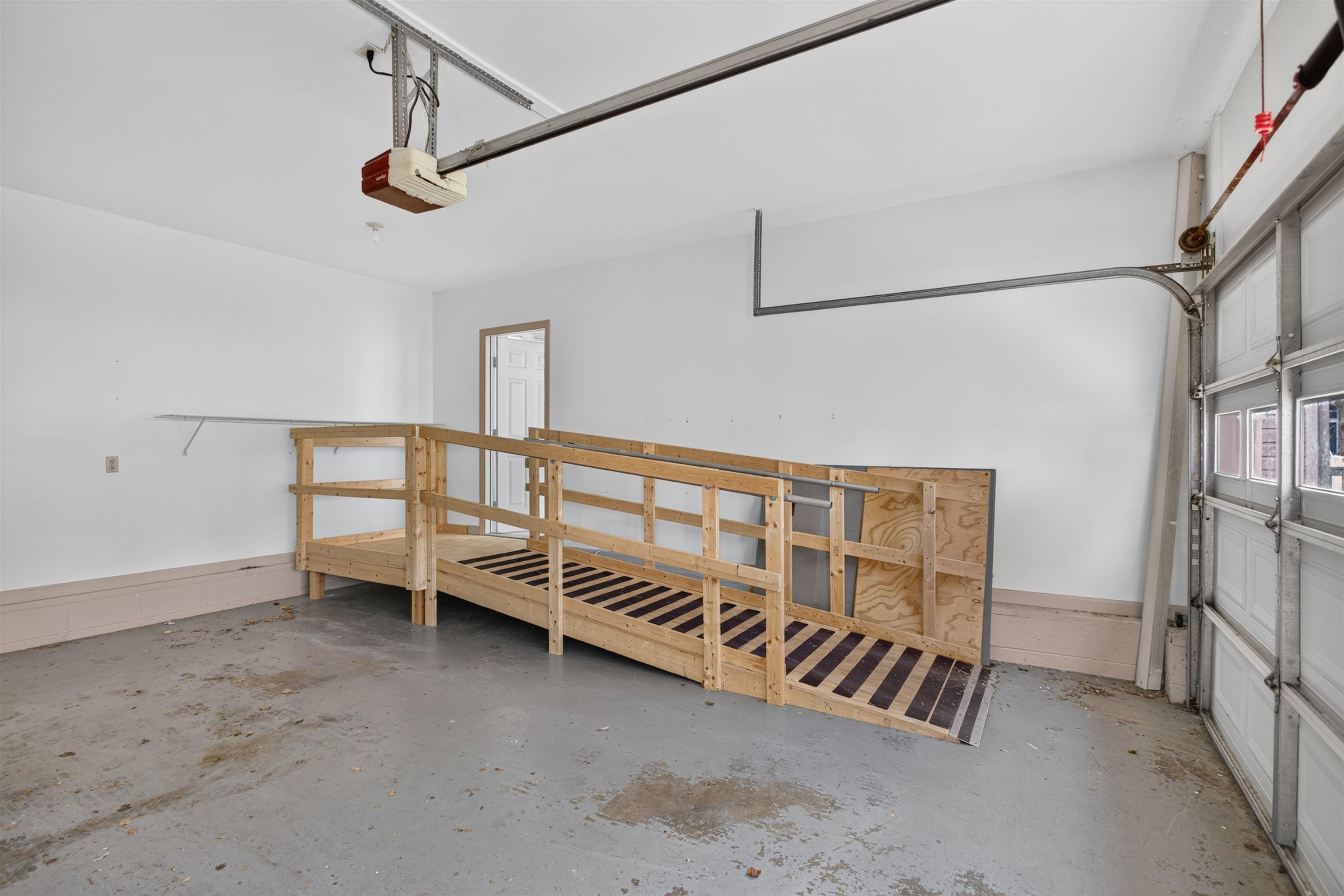 Ramp can be removed before closing if desired