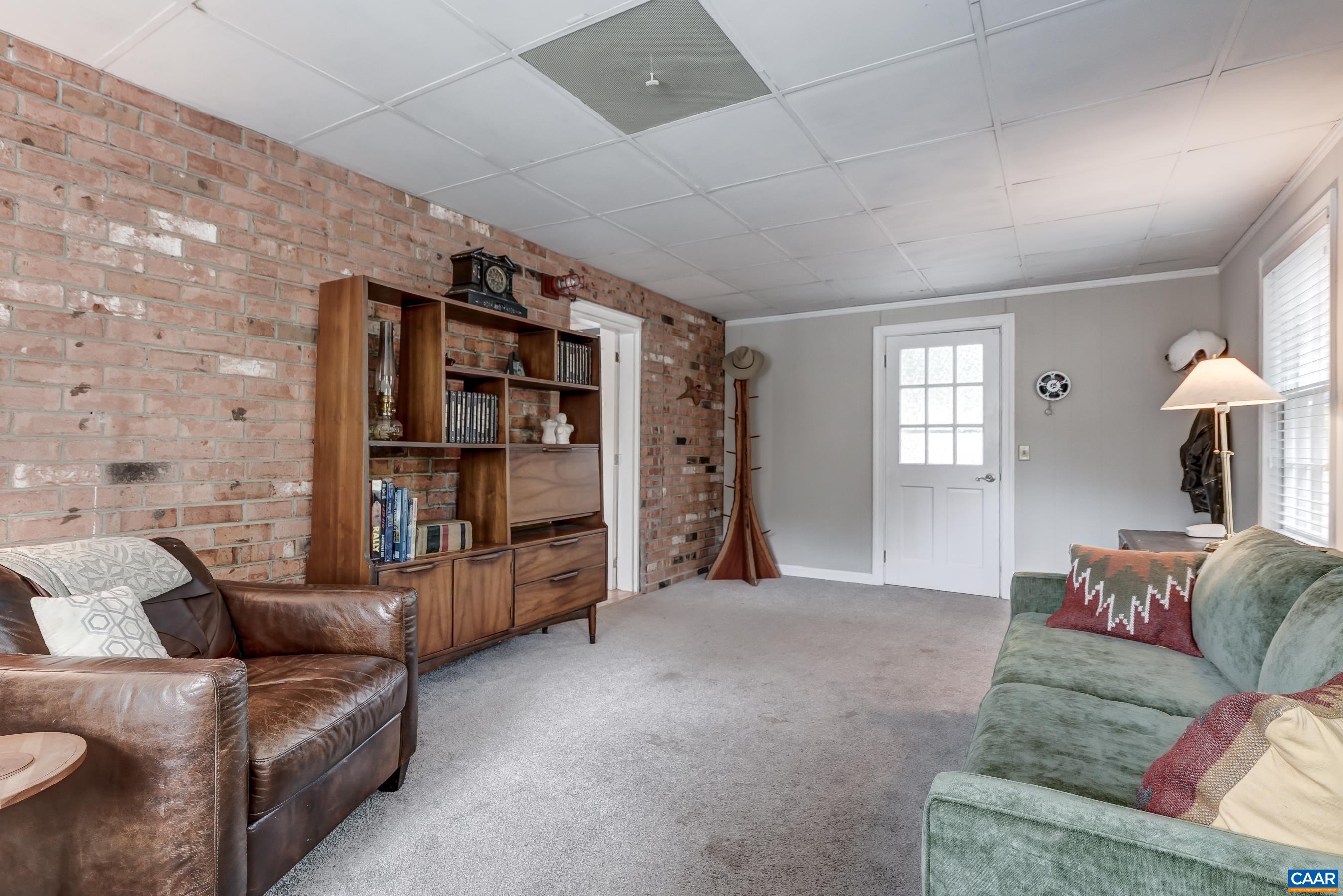 Brick accent wall. Brick accent wall.