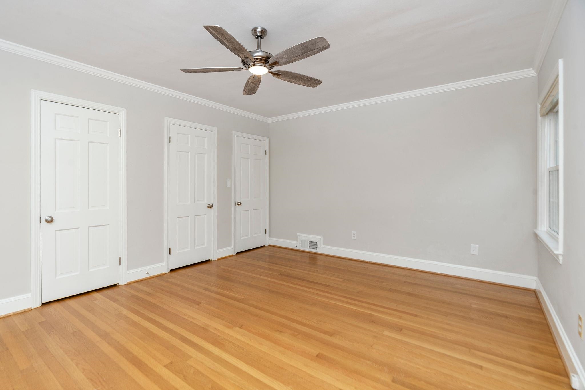 ...with double closets. ...with double closets.