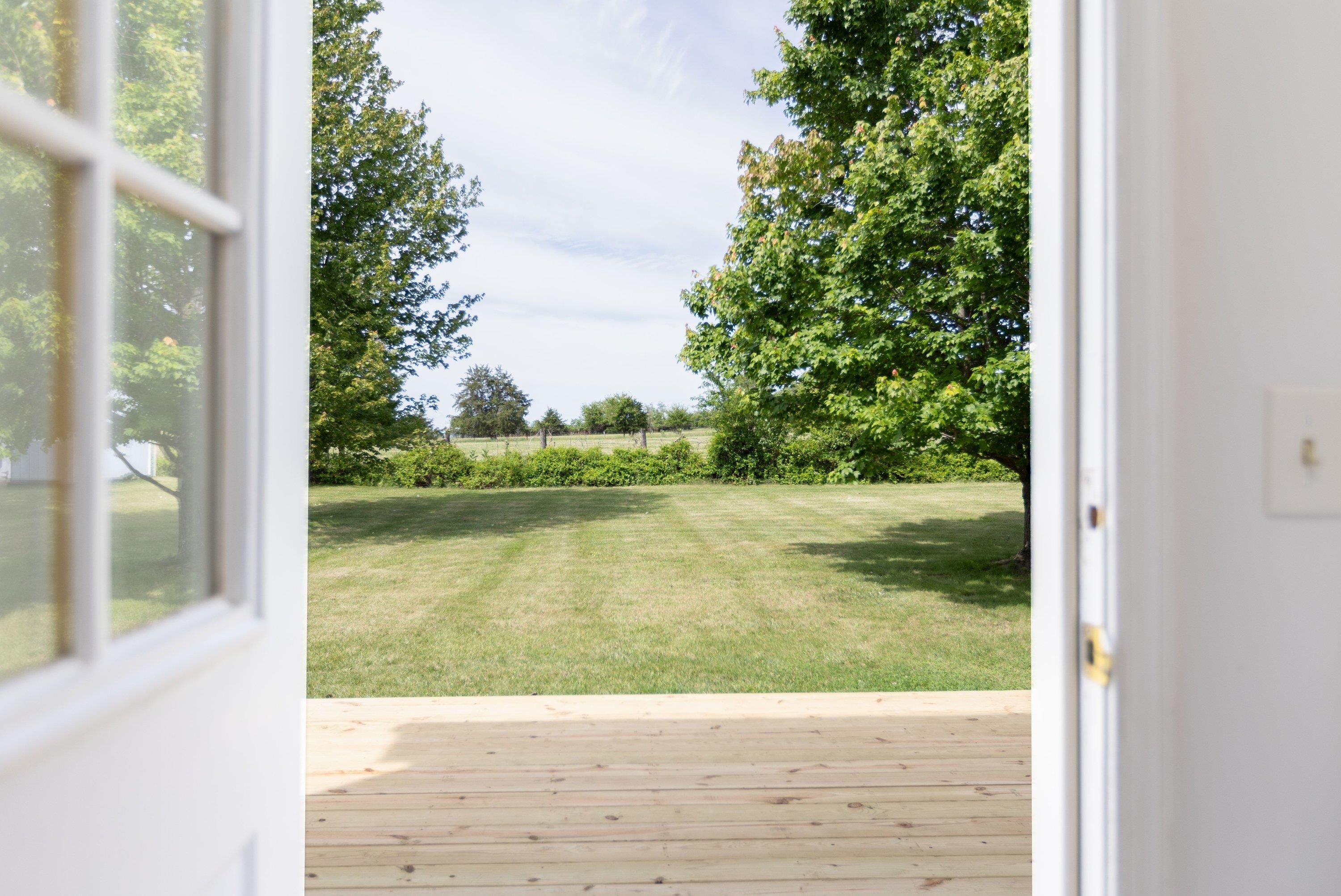 Off the dining area patio doors you will find a mostly-level lot, spacious patio, and much more! Off the dining area patio doors you will find a mostly-level lot, spacious patio, and much more!