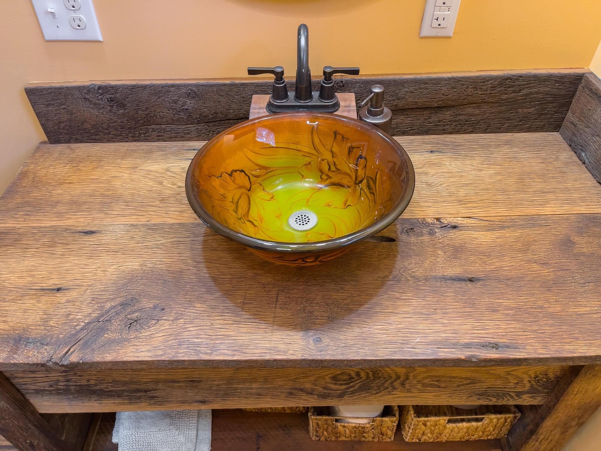 Handmade bathroom vanity