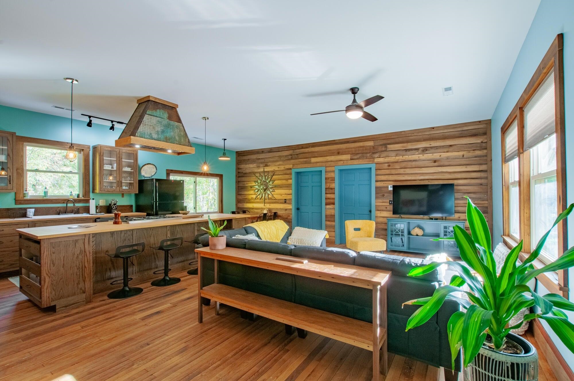 The 2nd floor features 3 spacious bdrms, kitchen, living rm & a full bath.