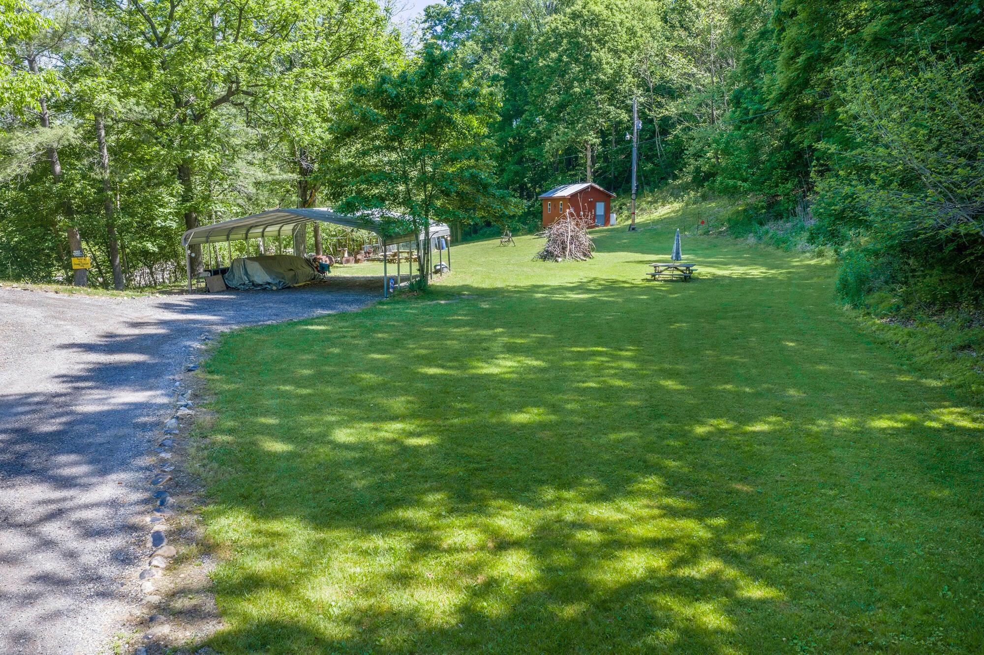 Perfect campground area along river.