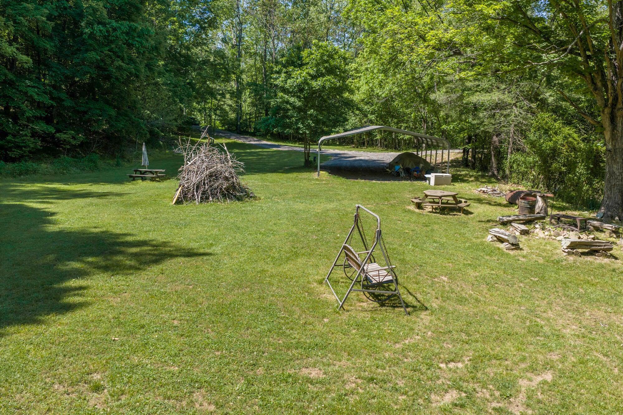 Plenty of space to camp and entertain or just relax.