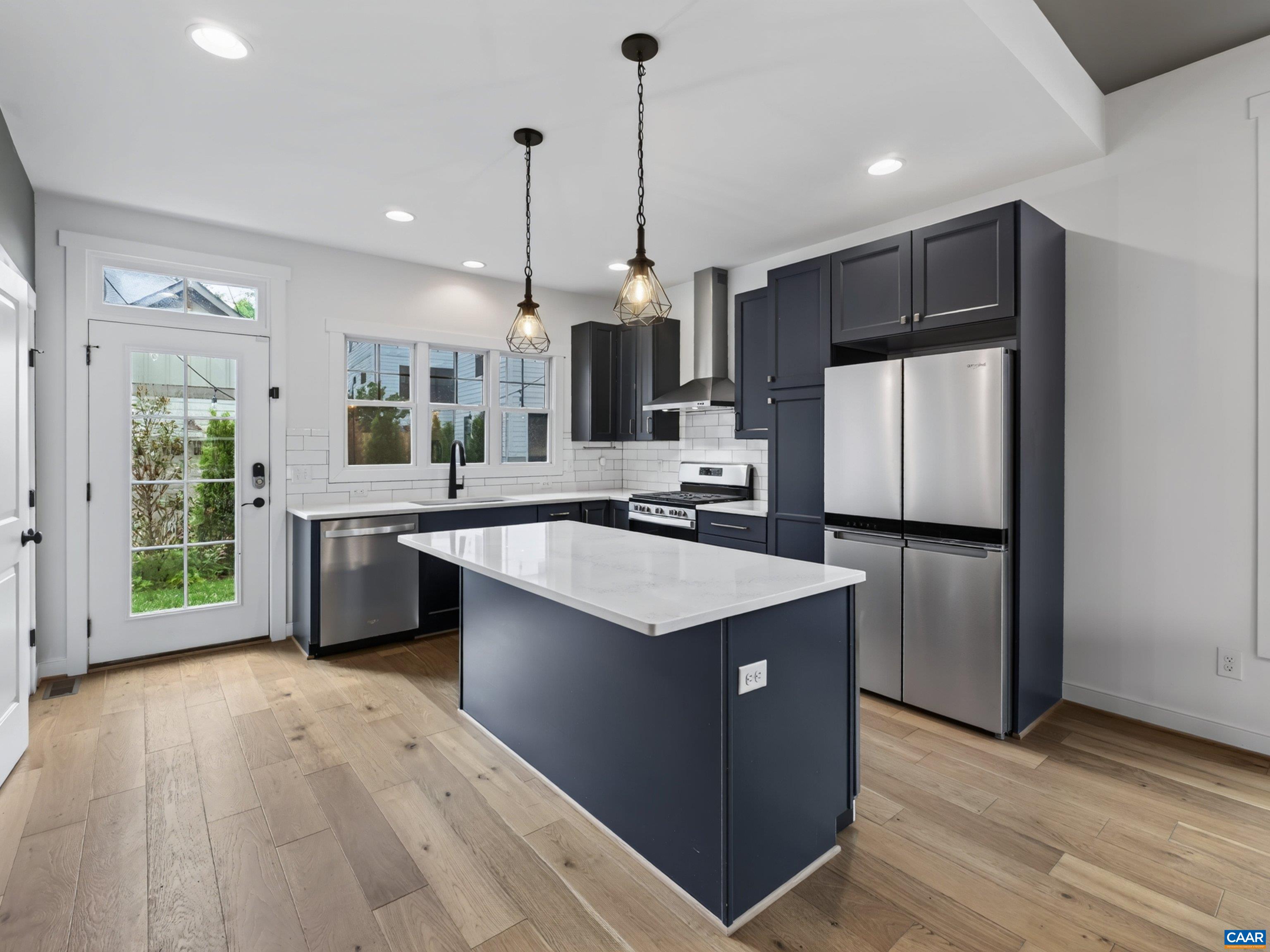 Updated light fixtures with warm amber LED lighting. Updated light fixtures with warm amber LED lighting.