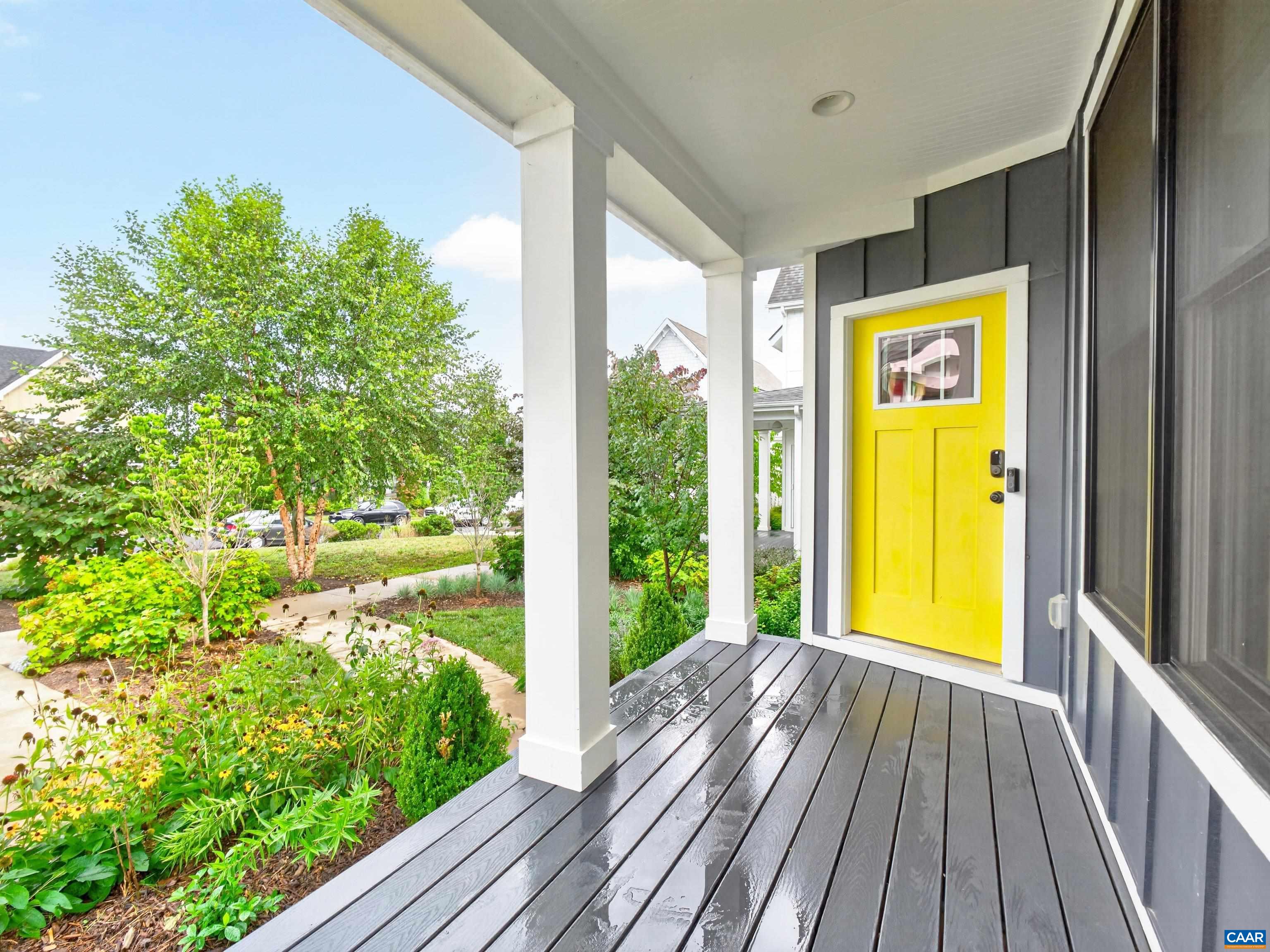 The cozy front porch is an ideal spot for relaxing mornings & quiet evenings. The cozy front porch is an ideal spot for relaxing mornings & quiet evenings.