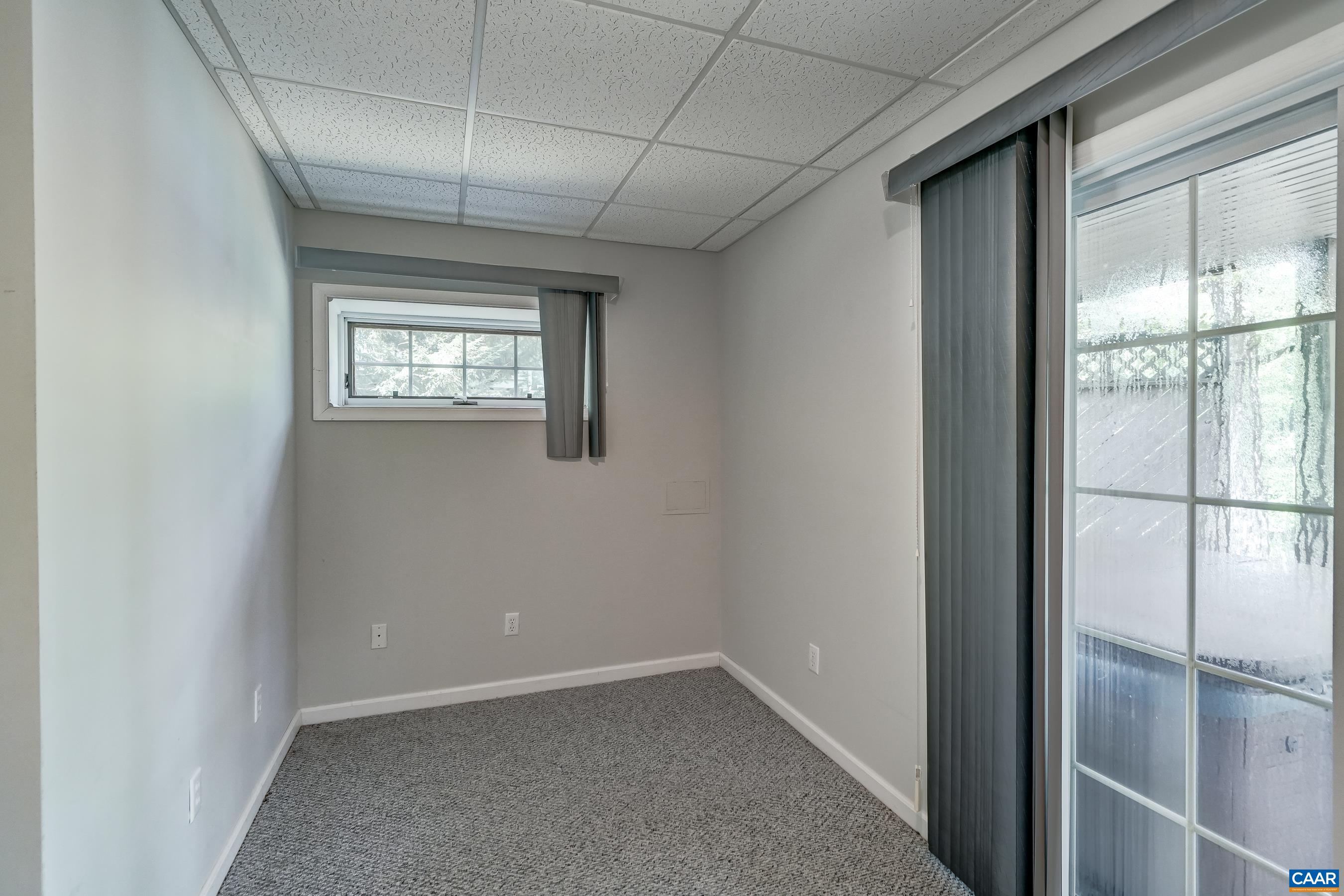 Lower level flex space. Lower level flex space.
