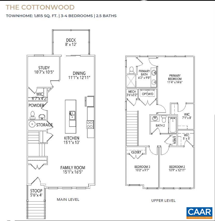 157 LEEHAM ST, CROZET, Virginia 22932, 5 Bedrooms Bedrooms, ,3 BathroomsBathrooms,Residential,The Cottonwood - Duplex - End Unit,157 LEEHAM ST,680367 MLS # 680367