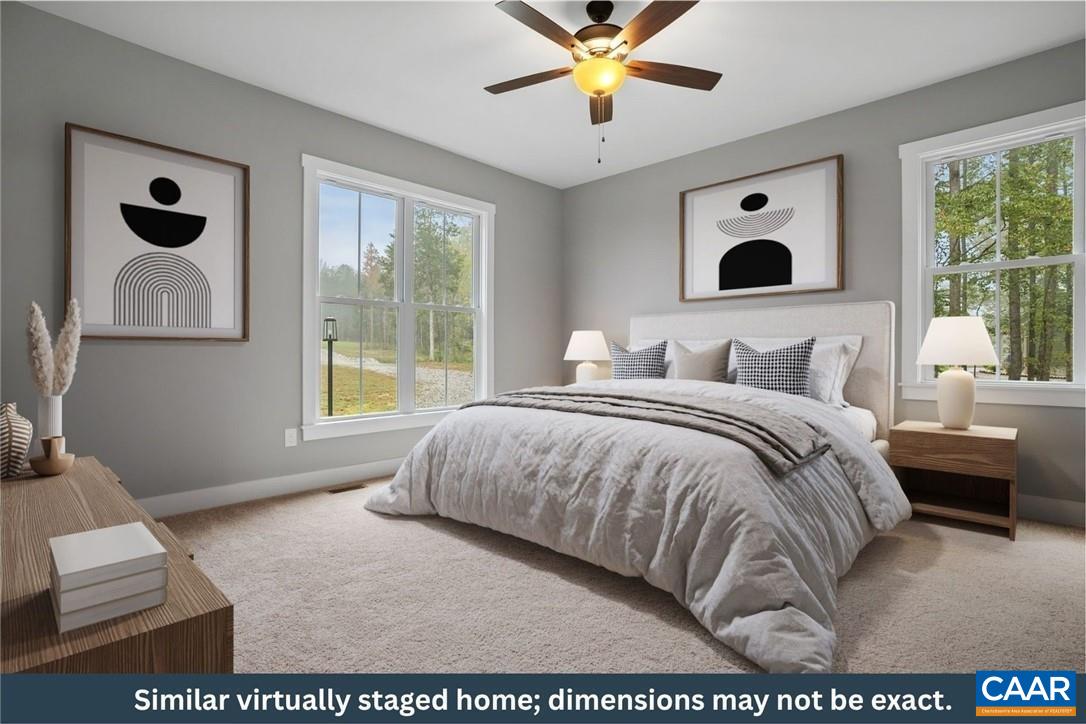 Staged Primary Bedroom