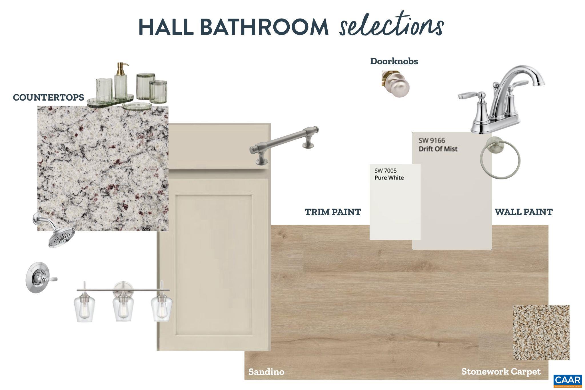 Hall Bathroom Design Selections