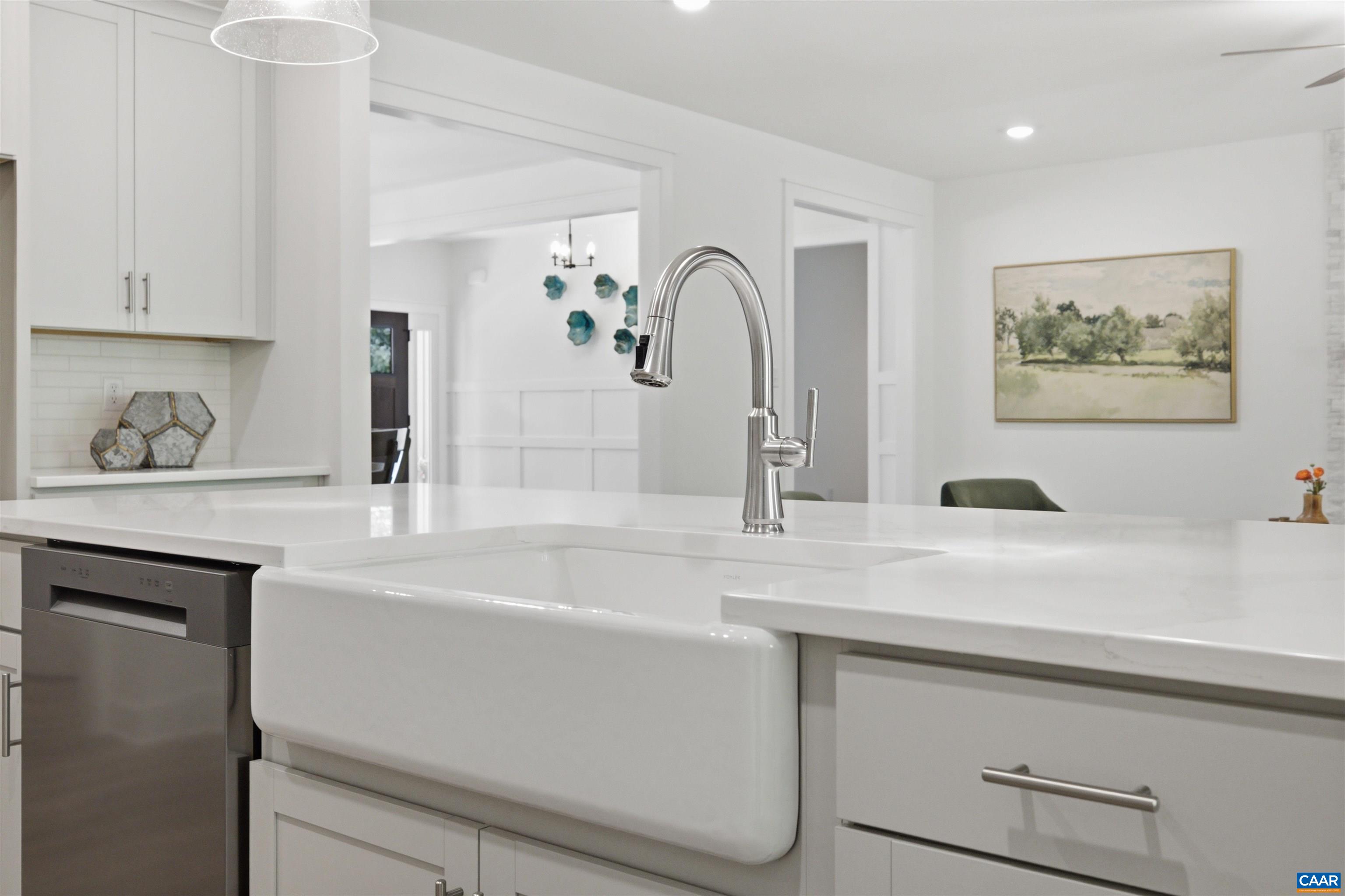 Farmhouse sink. Staged home. Farmhouse sink. Staged home.