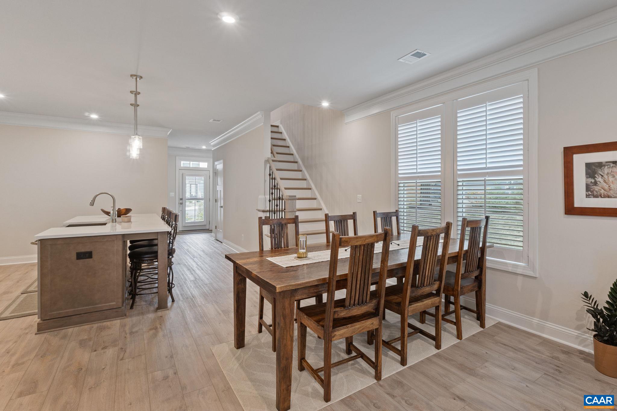 Convenient dining area off kitchen.