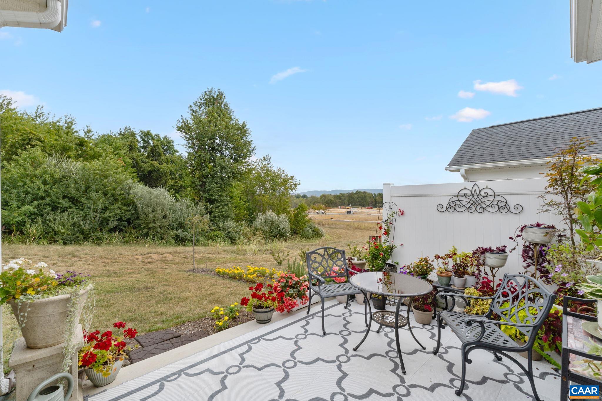 Mountain views from the rear porch and patio.