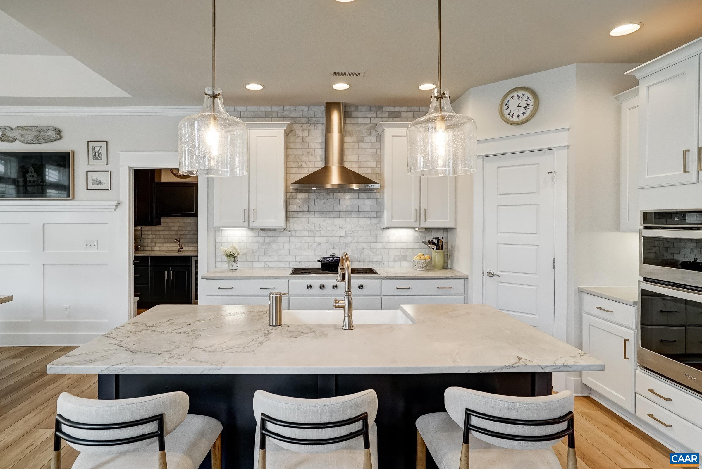 Marble tile backsplash Marble tile backsplash