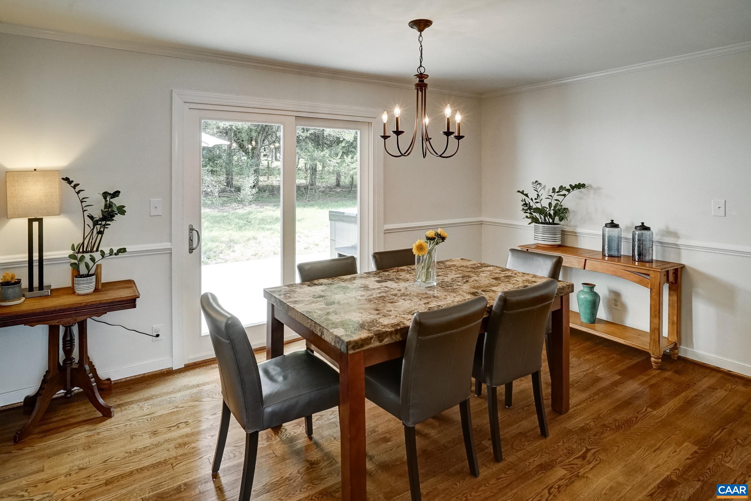 Dining Room with access to back deck Dining Room with access to back deck