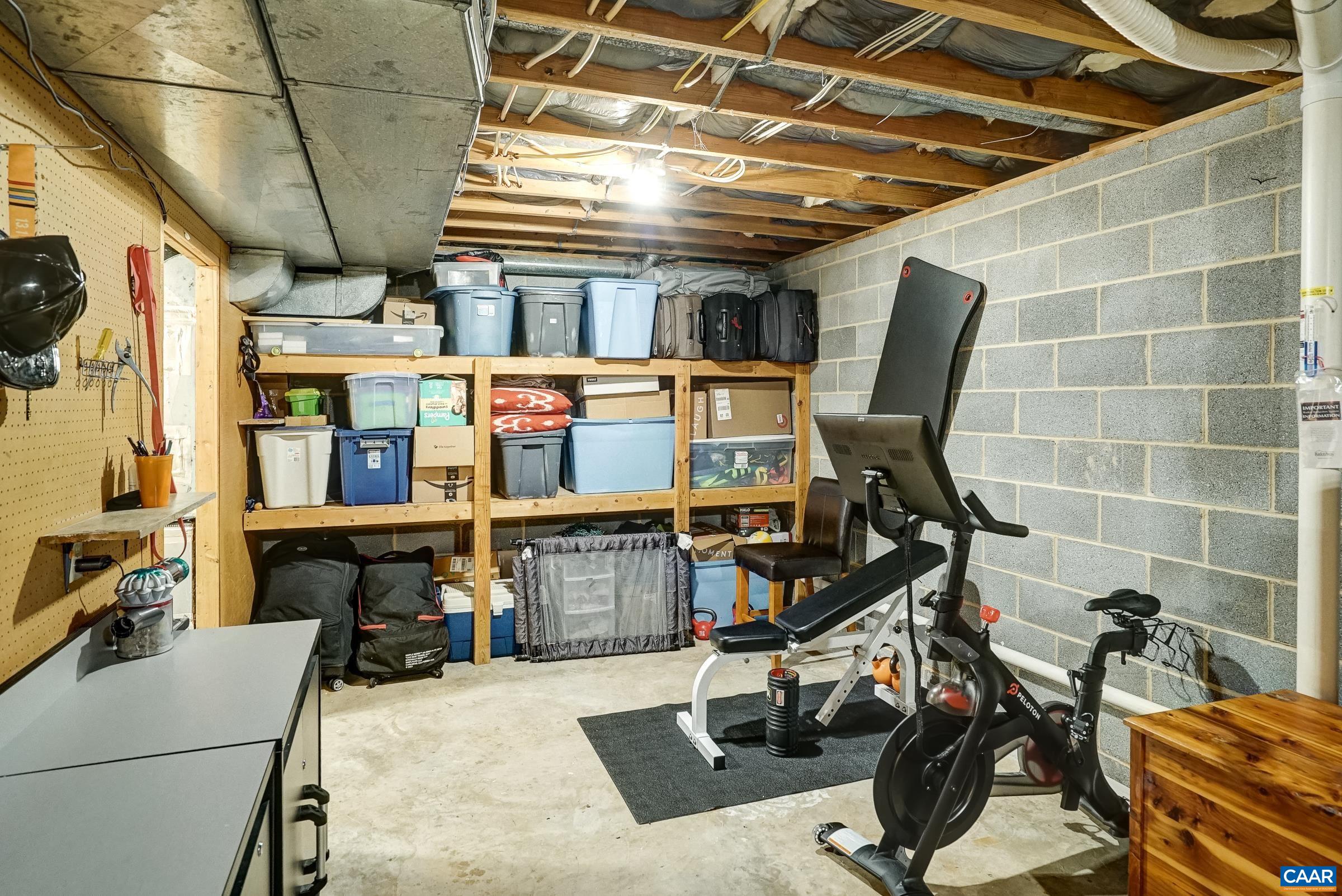 Basement Storage/Unfinished Area Basement Storage/Unfinished Area