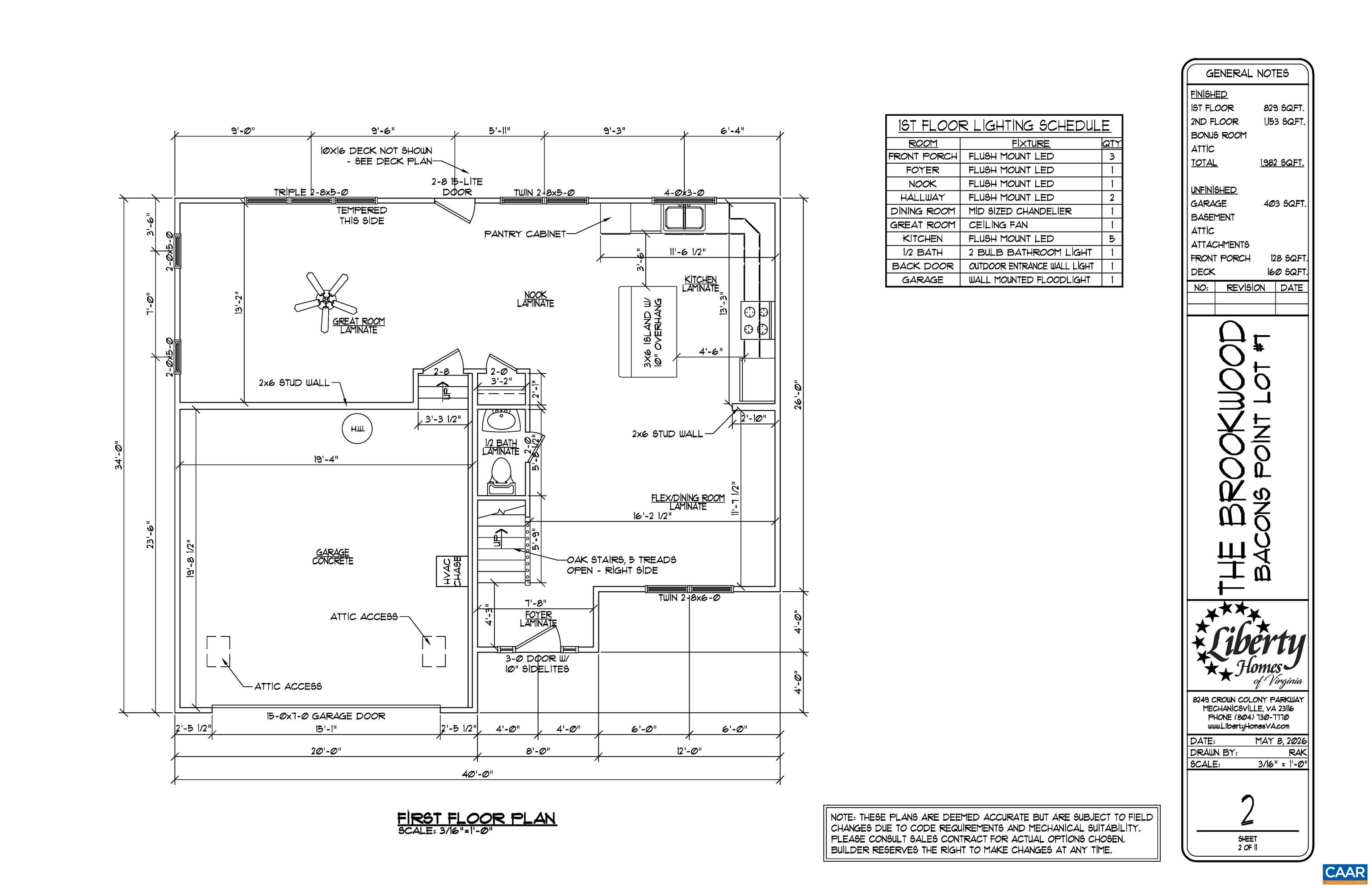 Lot 7 RISING SUN RD, PALMYRA, Virginia 22963, 4 Bedrooms Bedrooms, ,2 BathroomsBathrooms,Residential,The Brookwood,Lot 7 RISING SUN RD,680638 MLS # 680638