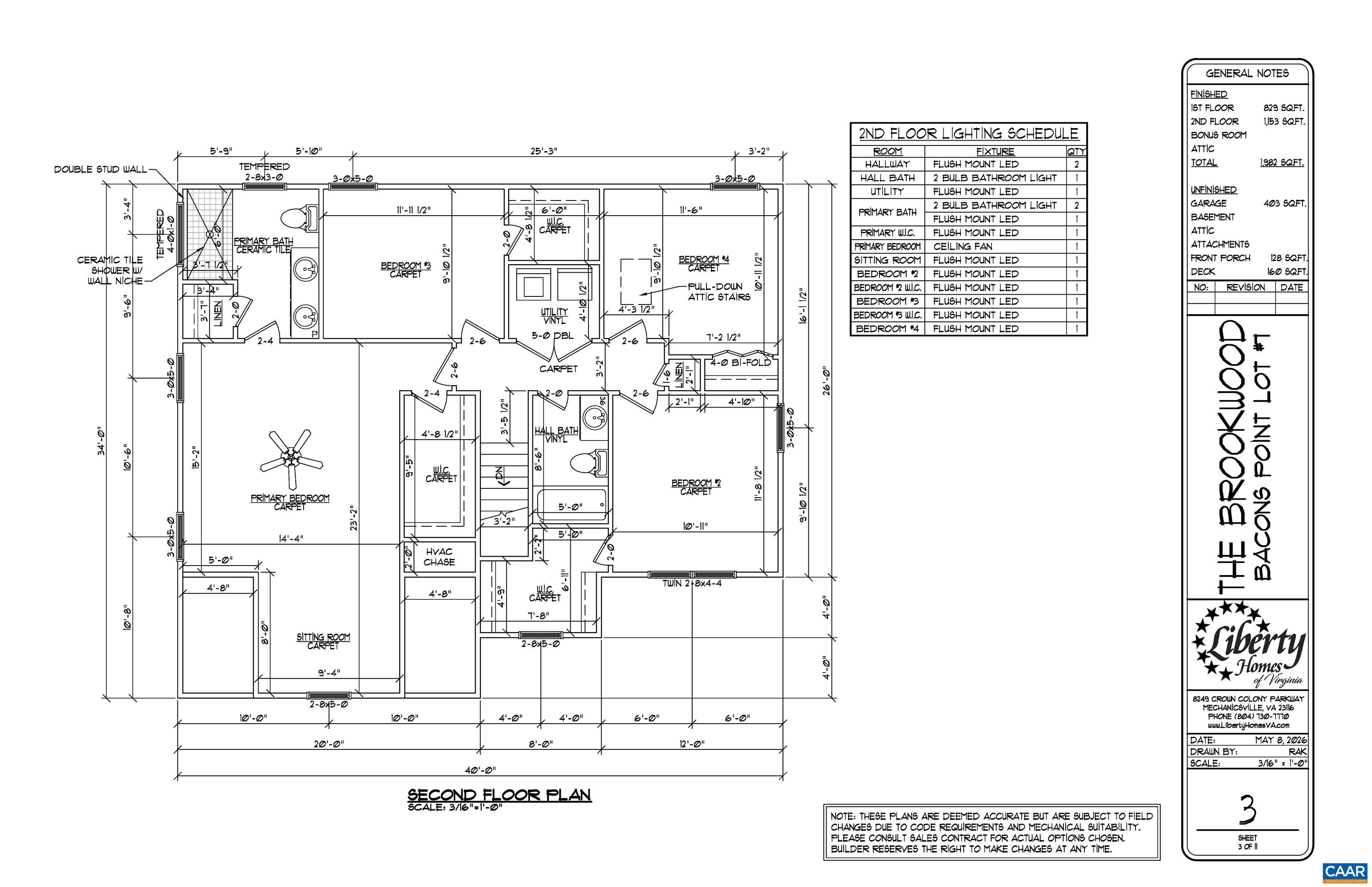 Lot 7 RISING SUN RD, PALMYRA, Virginia 22963, 4 Bedrooms Bedrooms, ,2 BathroomsBathrooms,Residential,The Brookwood,Lot 7 RISING SUN RD,680638 MLS # 680638