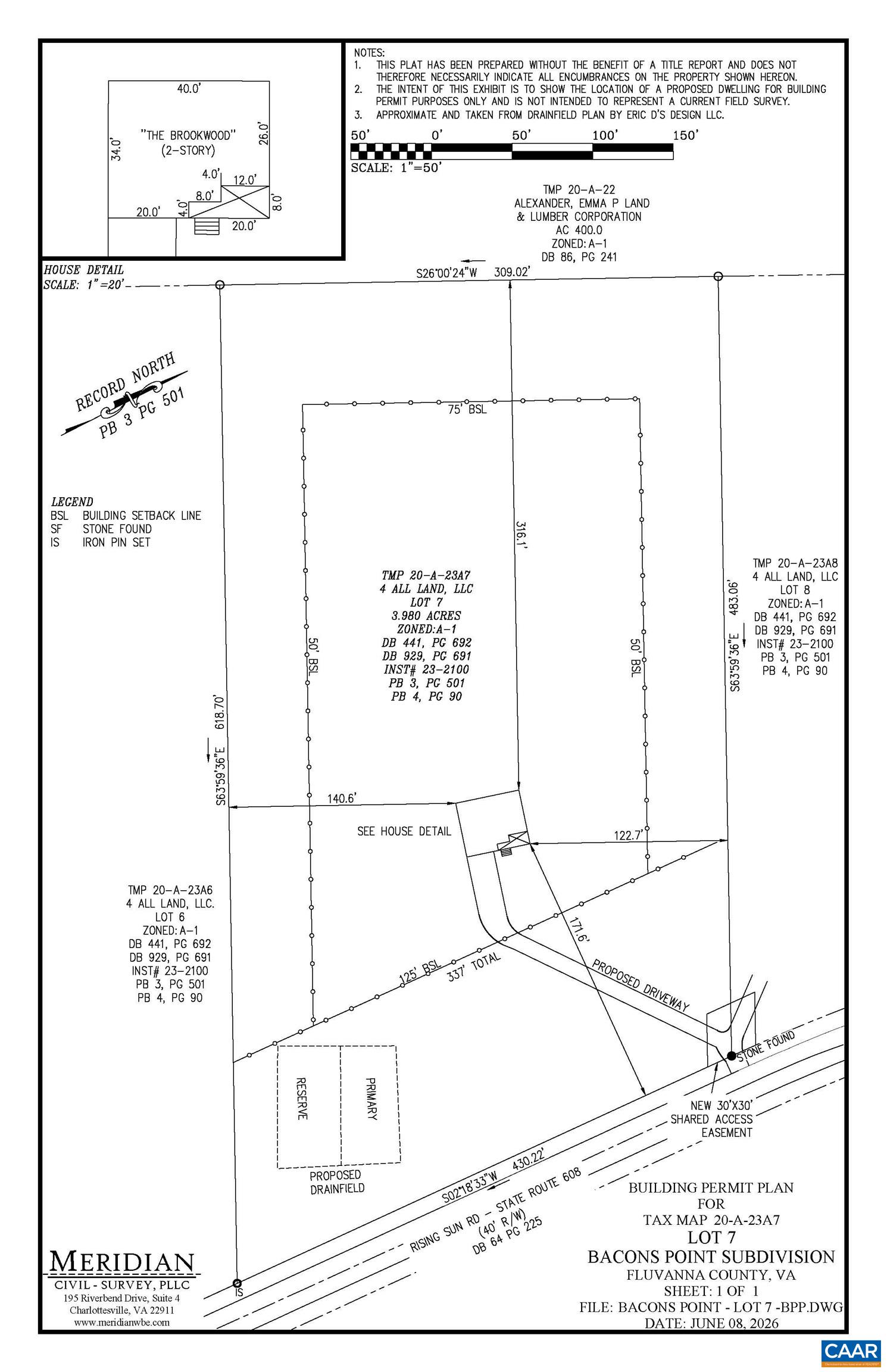 Lot 7 RISING SUN RD, PALMYRA, Virginia 22963, 4 Bedrooms Bedrooms, ,2 BathroomsBathrooms,Residential,The Brookwood,Lot 7 RISING SUN RD,680638 MLS # 680638