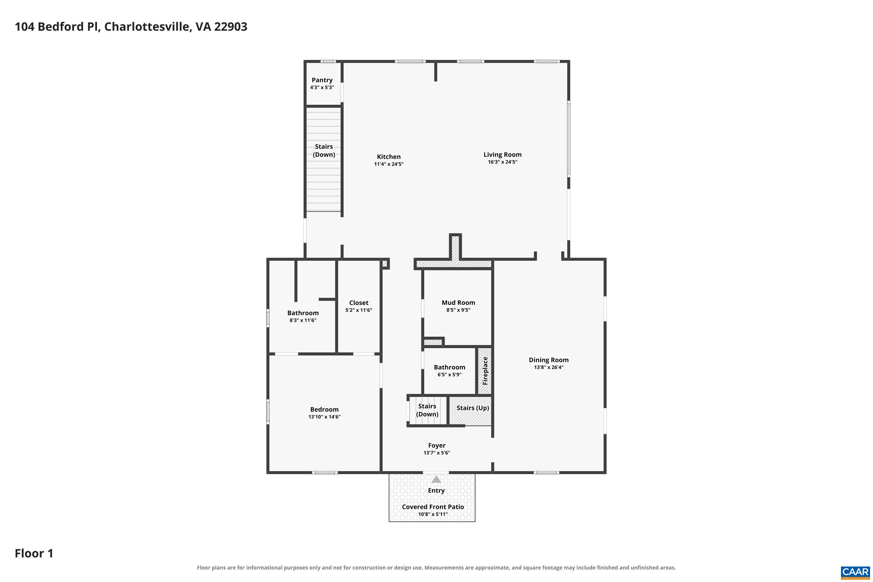 104 BEDFORD PL, CHARLOTTESVILLE, Virginia 22903, 5 Bedrooms Bedrooms, ,5 BathroomsBathrooms,Residential,Renovated+3 story addition,104 BEDFORD PL,680607 MLS # 680607