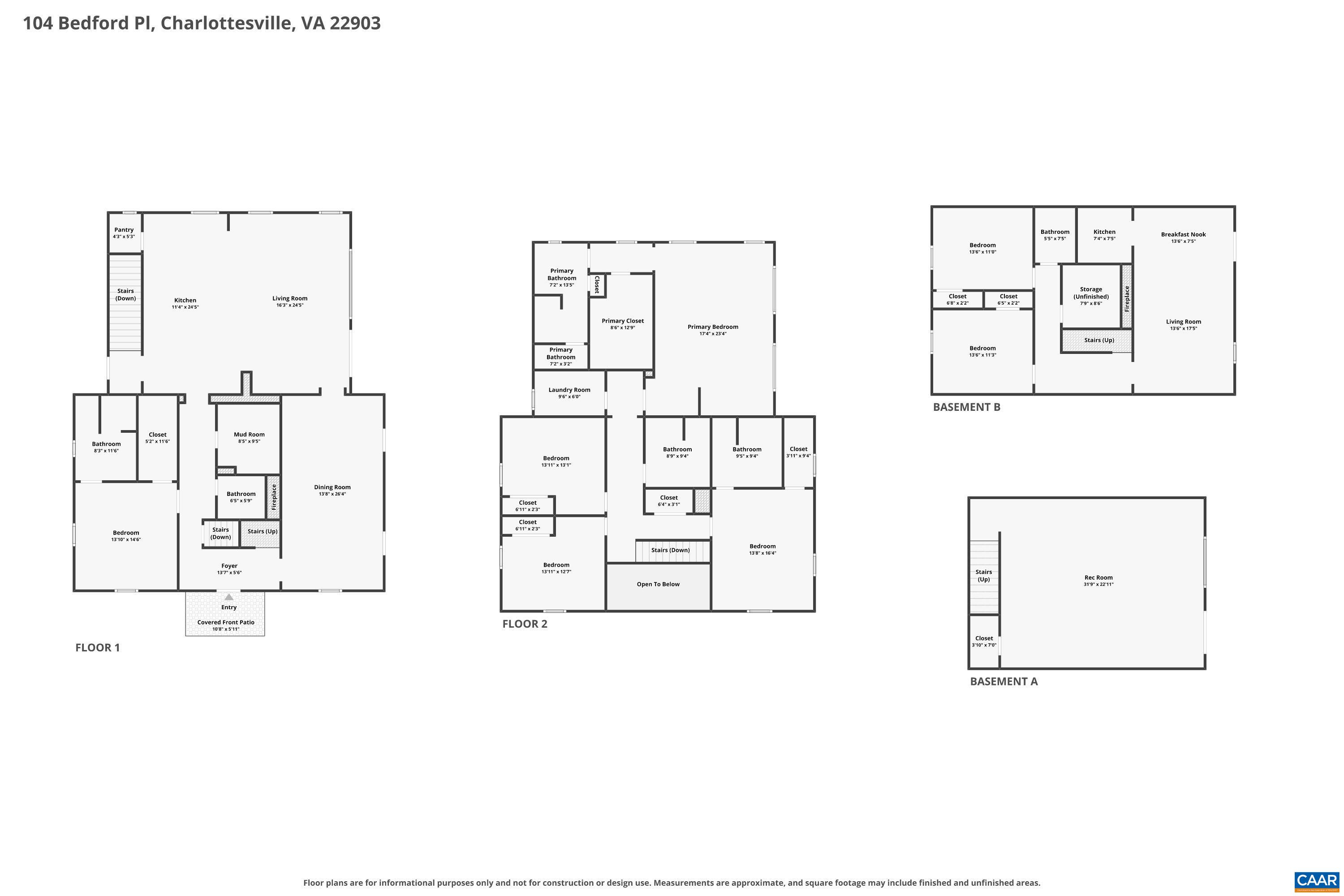 104 BEDFORD PL, CHARLOTTESVILLE, Virginia 22903, 5 Bedrooms Bedrooms, ,5 BathroomsBathrooms,Residential,Renovated+3 story addition,104 BEDFORD PL,680607 MLS # 680607