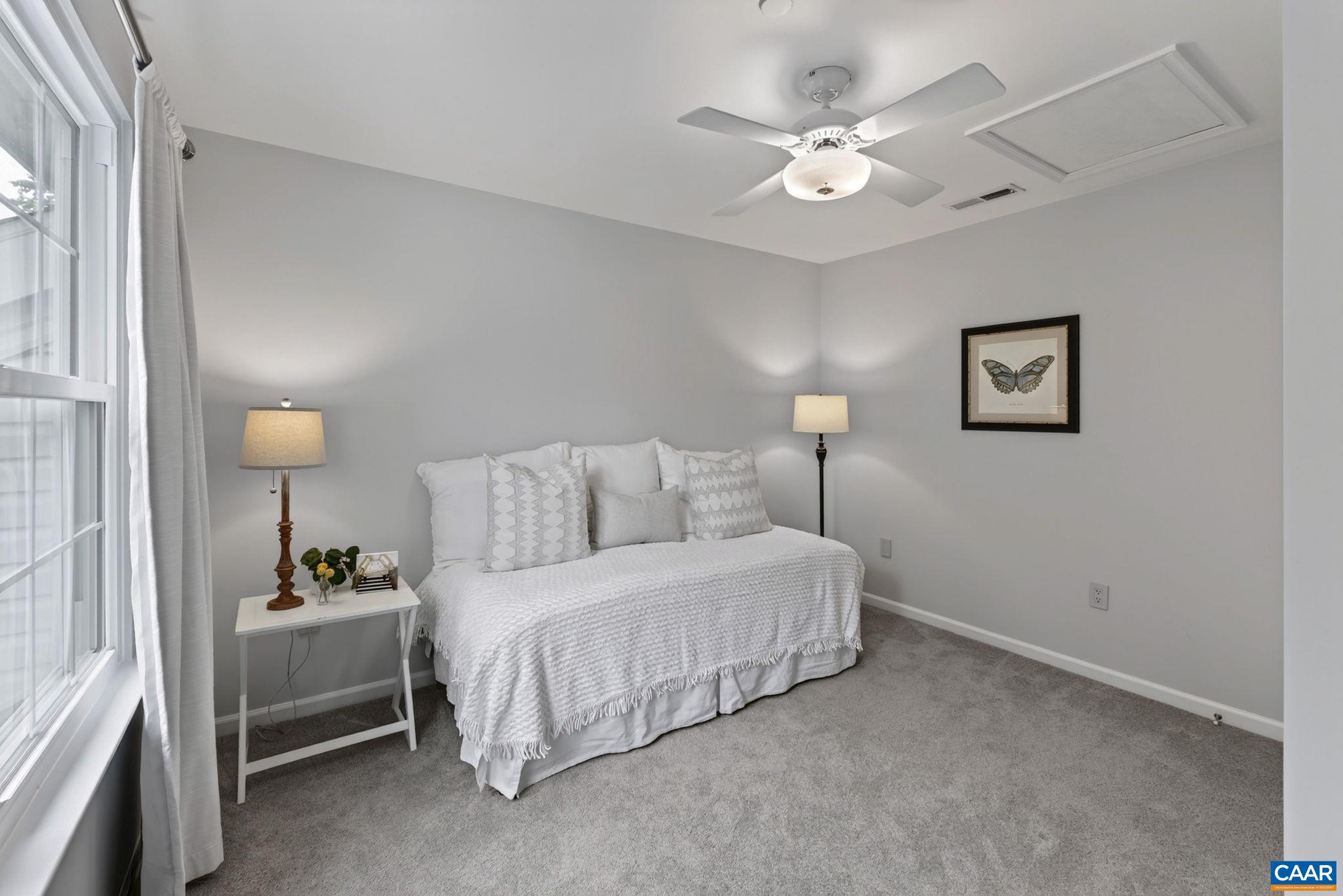 Bedrooms all feature ceiling fans with overhead lighting Bedrooms all feature ceiling fans with overhead lighting