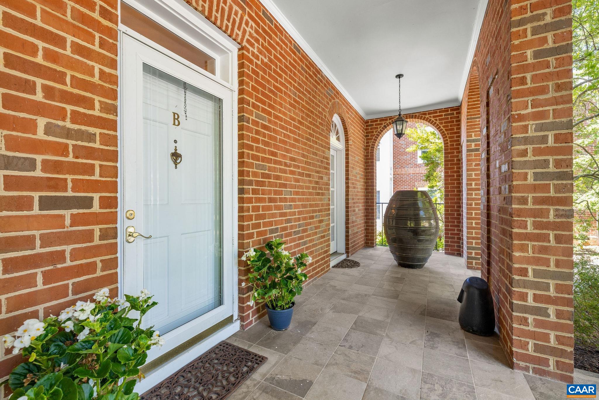 Attractive slate patio area.